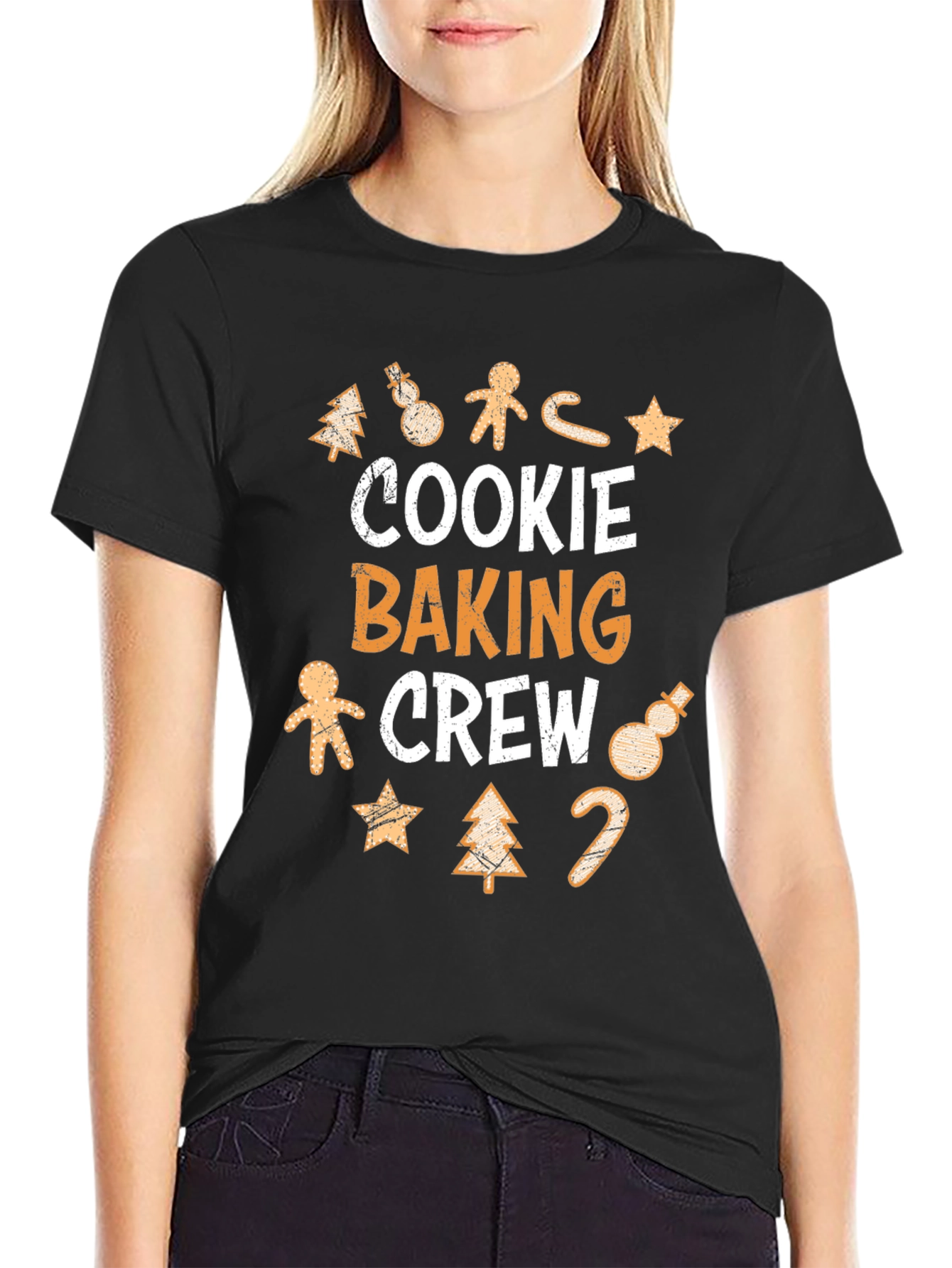 Cookie Baking Crew Christmas Holiday Graphic T-Shirt