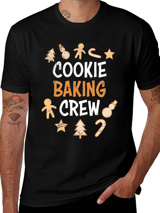 Cookie Baking Crew Christmas Holiday Graphic T-Shirt
