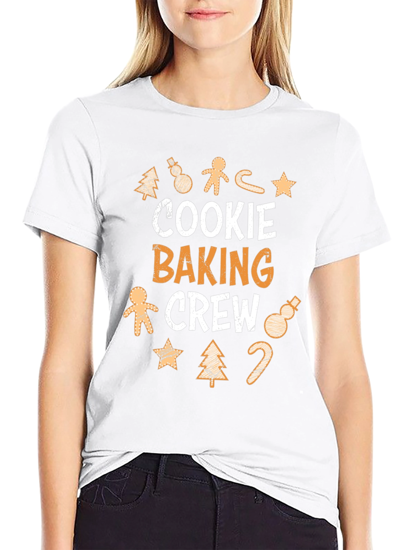 Cookie Baking Crew Christmas Holiday Graphic T-Shirt