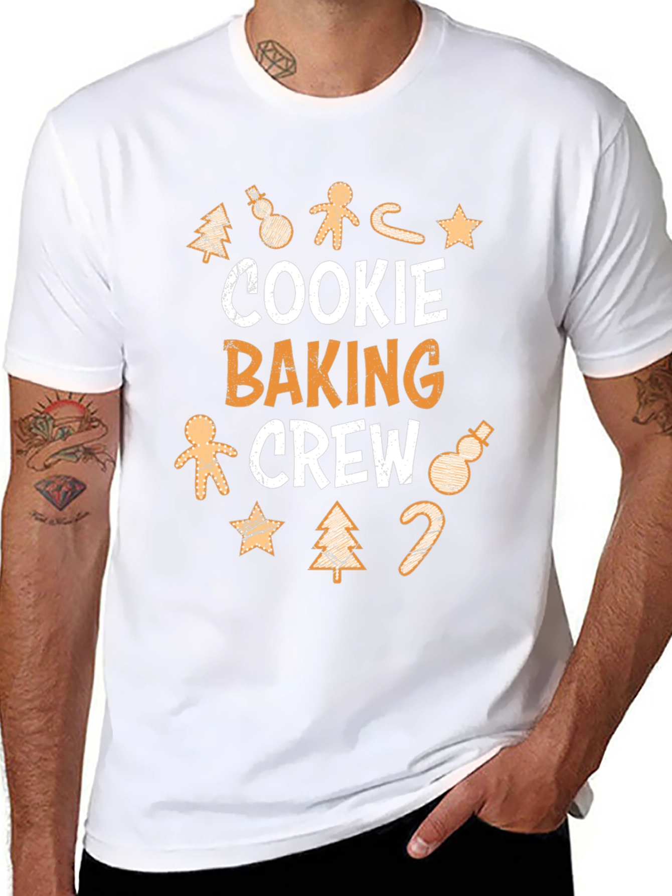 Cookie Baking Crew Christmas Holiday Graphic T-Shirt