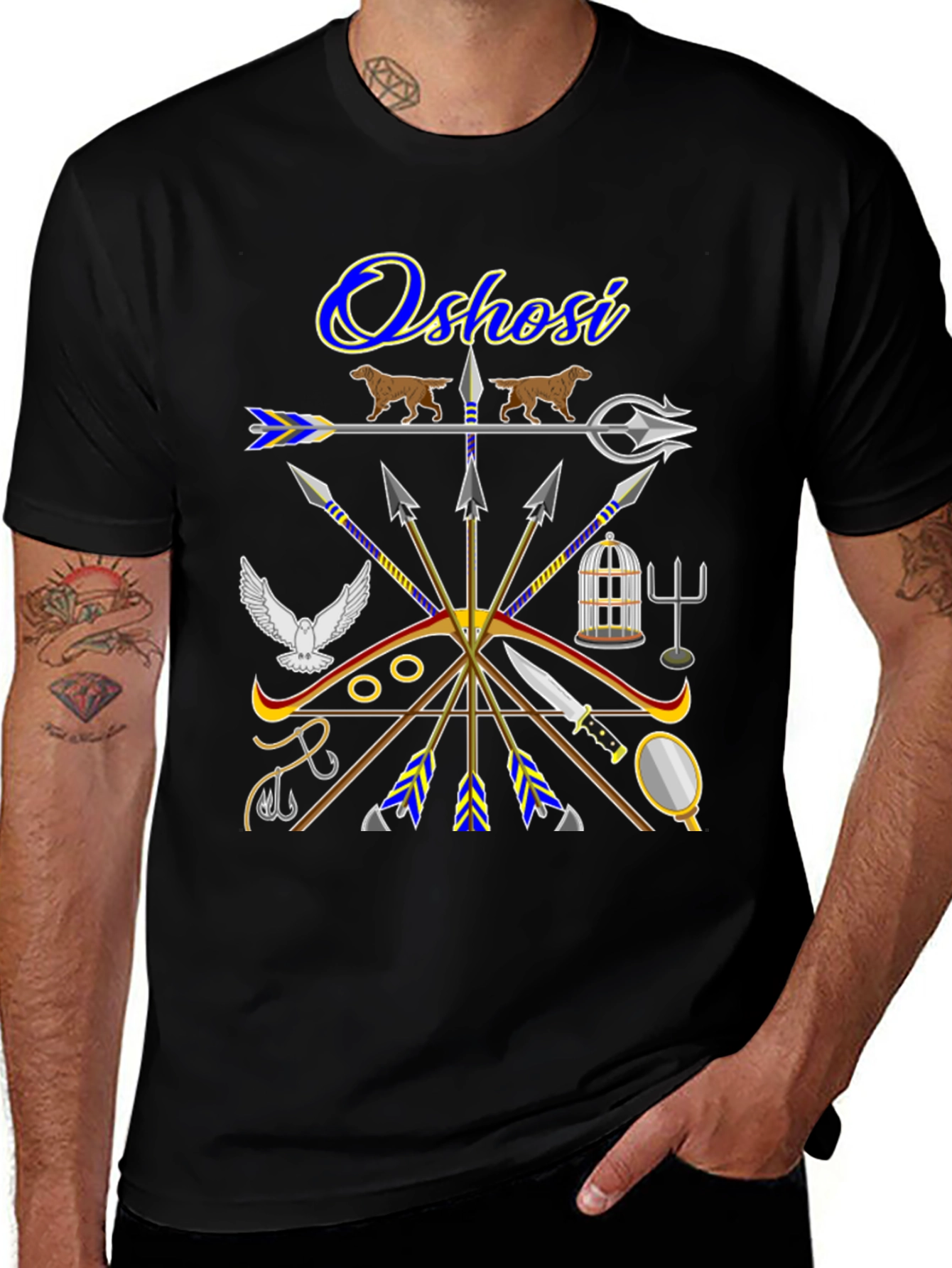 Oshosi T-Shirt African Orisha Elegua Yemaya