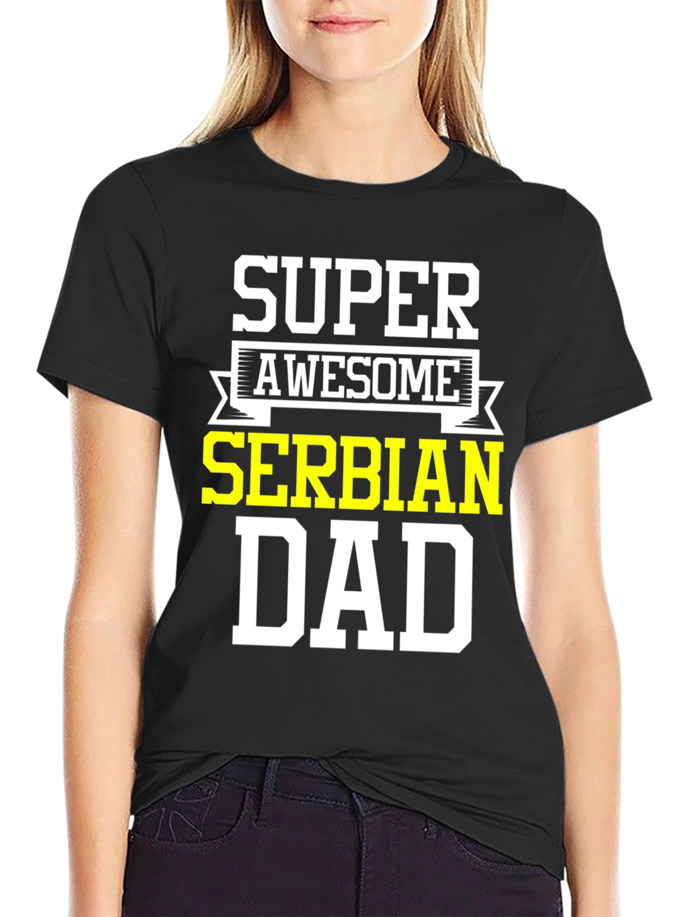 Super Awesome Serbian Dad T-Shirt