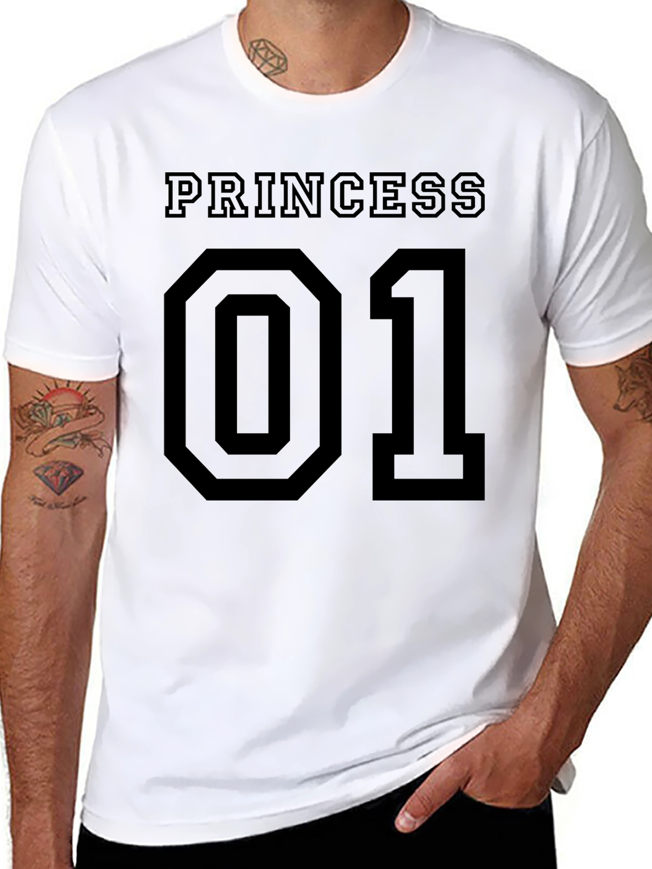 Princess 01 Black Graphic T-Shirt
