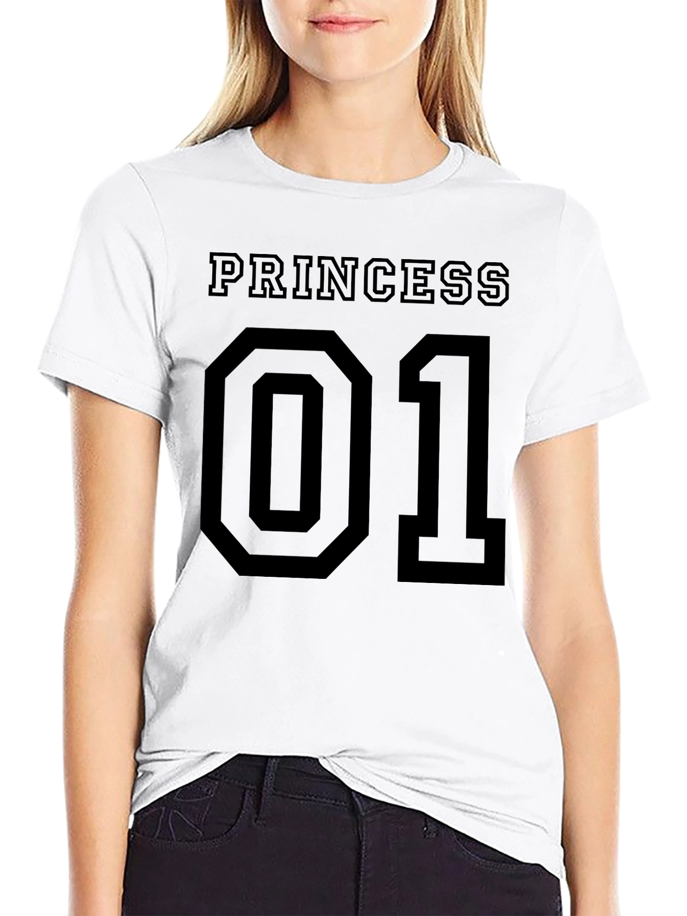 Princess 01 Black Graphic T-Shirt
