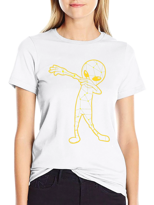 Dabbing Alien T-Shirt - Unique Graphic Tee