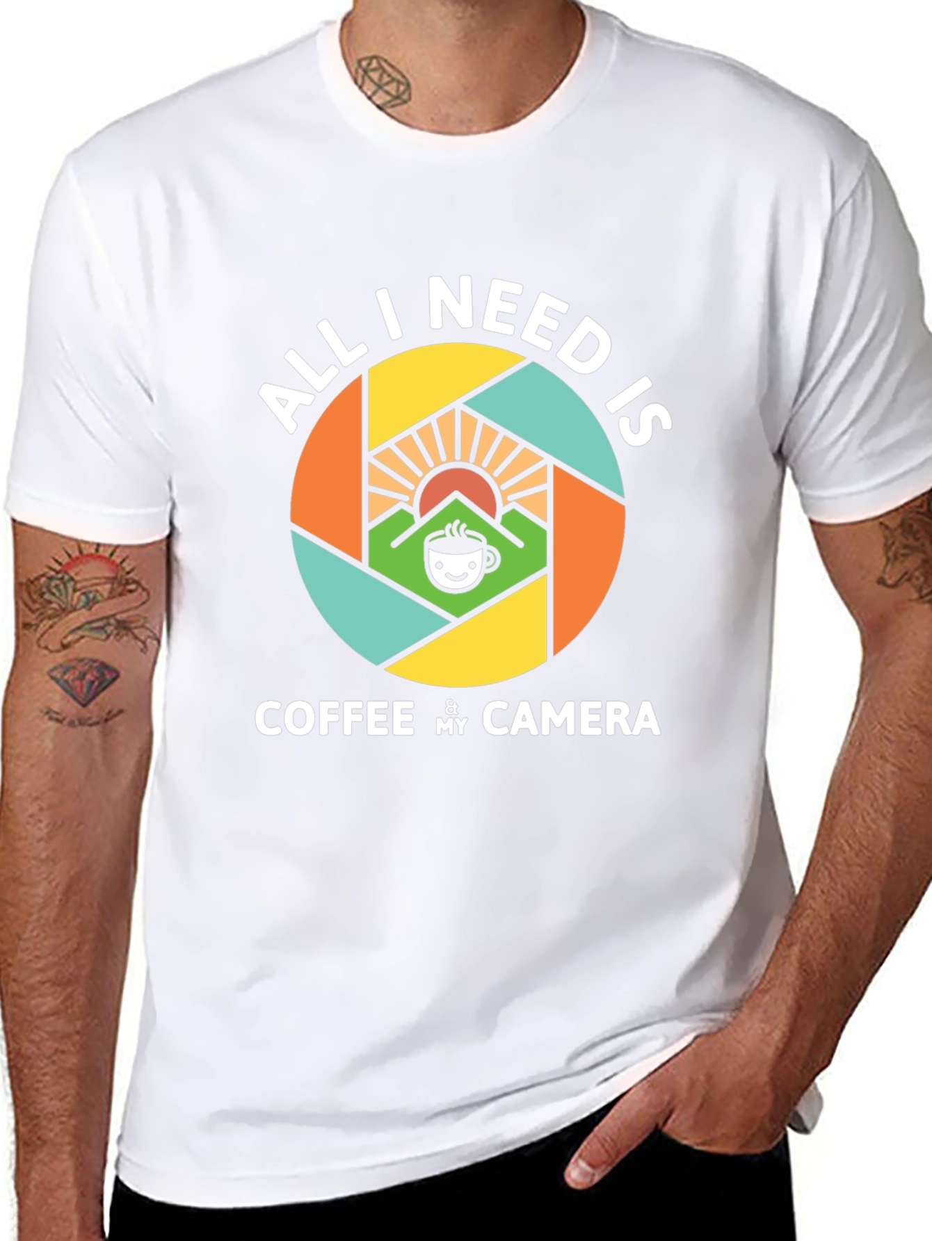 Coffee & Camera T-Shirt - Photographers Essential