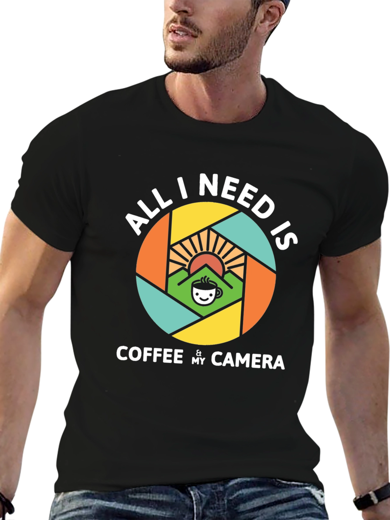 Coffee & Camera T-Shirt - Photographers Essential