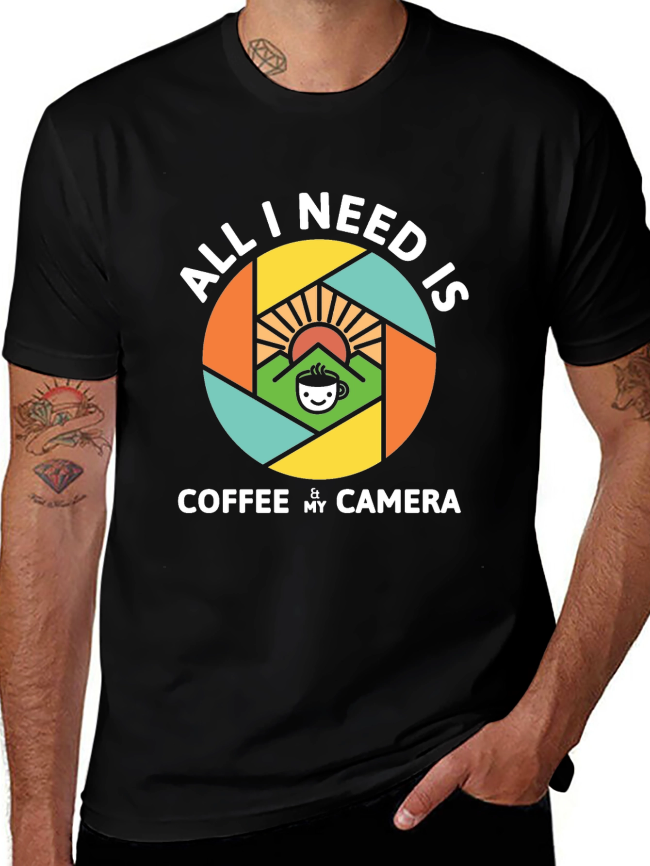 Coffee & Camera T-Shirt - Photographers Essential