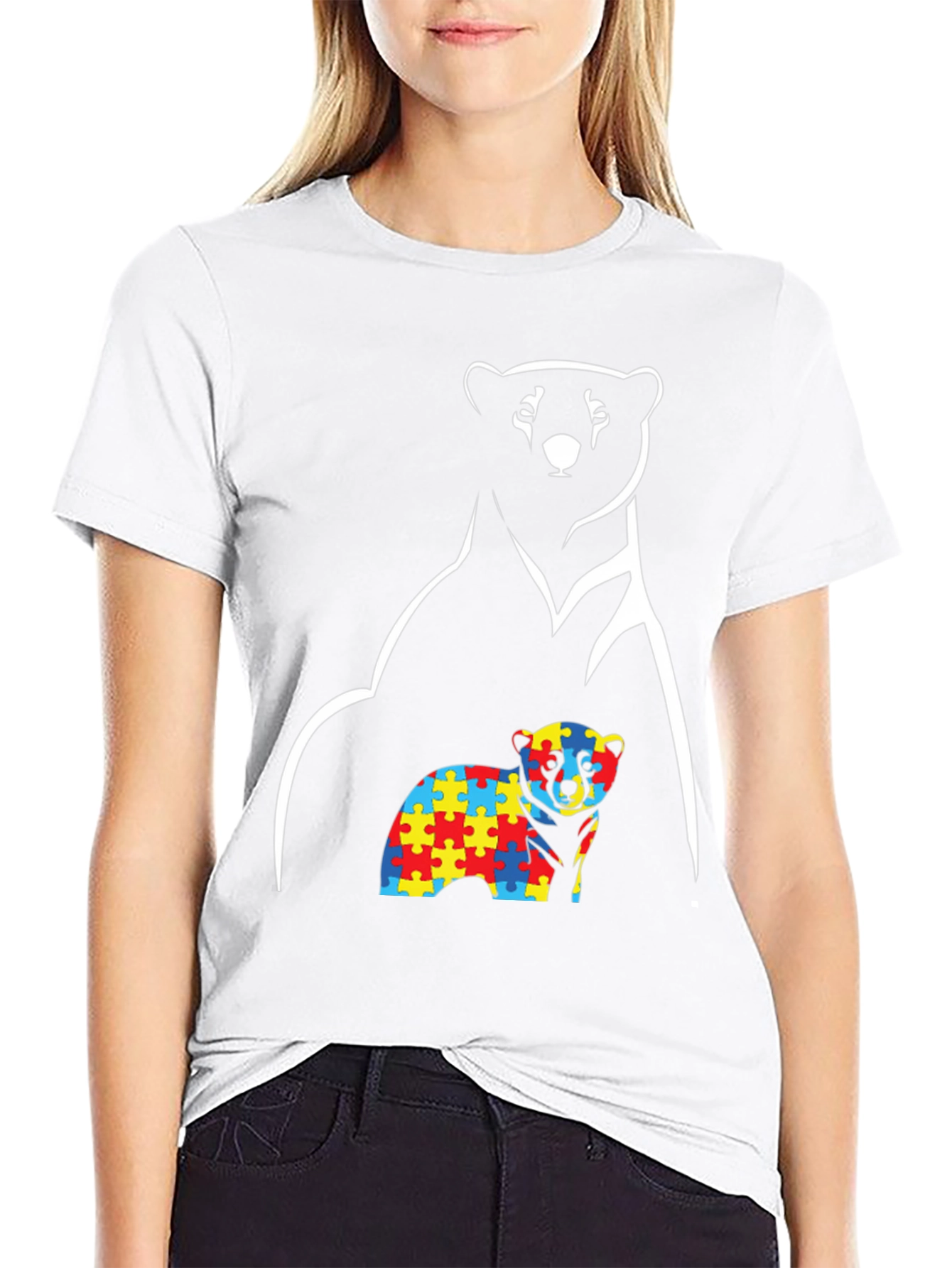 Autism Awareness Bear T-Shirt
