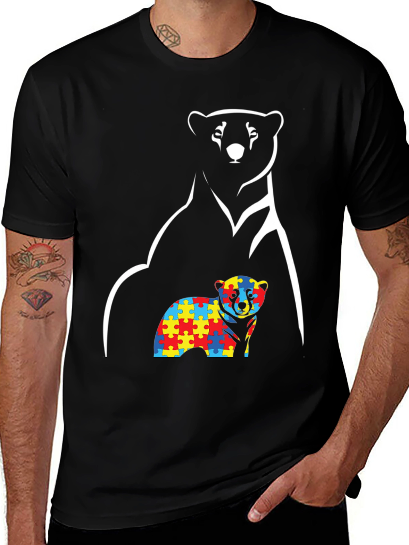 Autism Awareness Bear T-Shirt