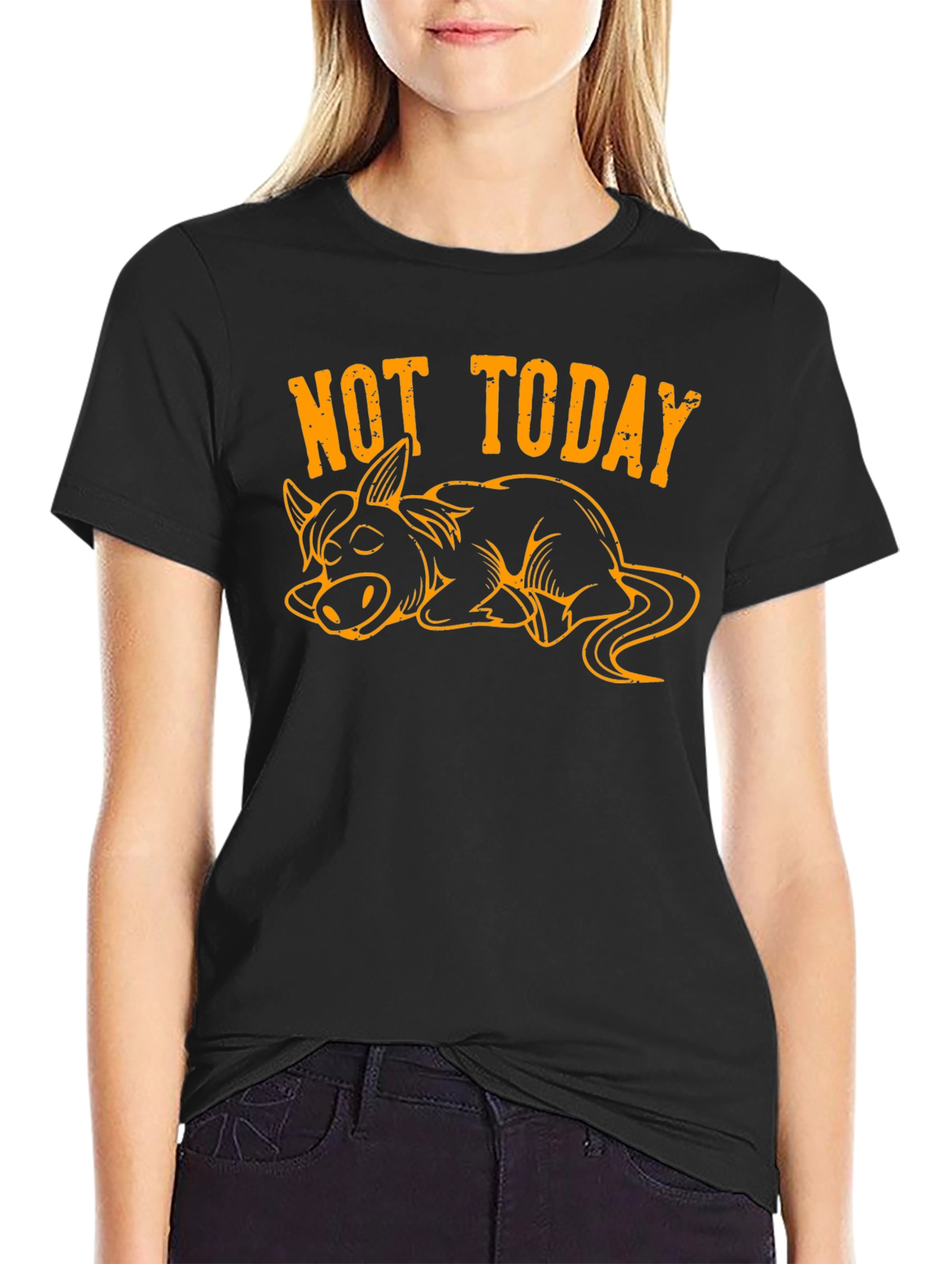 Not Today Lazy Donkey Graphic Tee