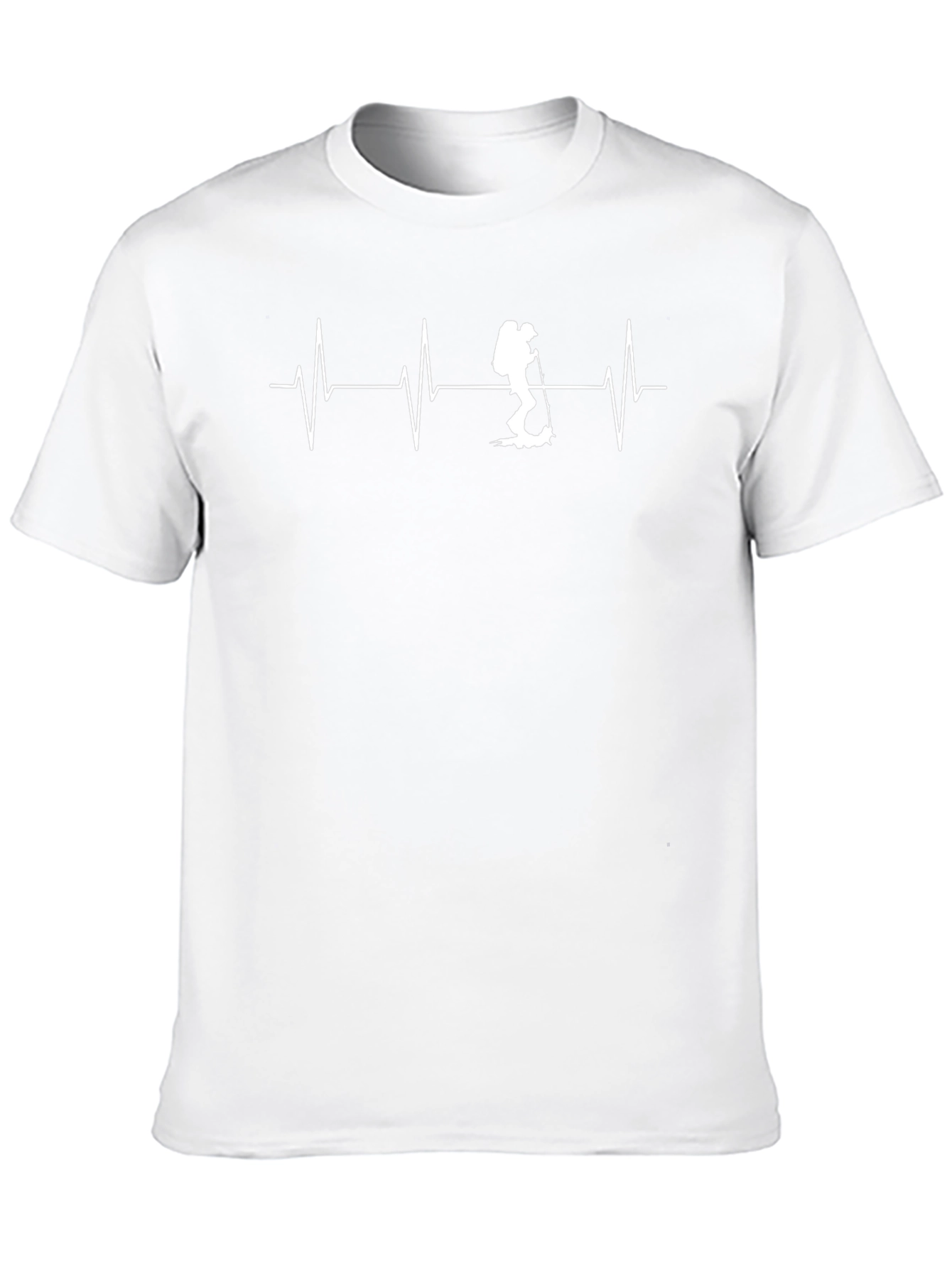 Hiking Heartbeat T-Shirt - Black