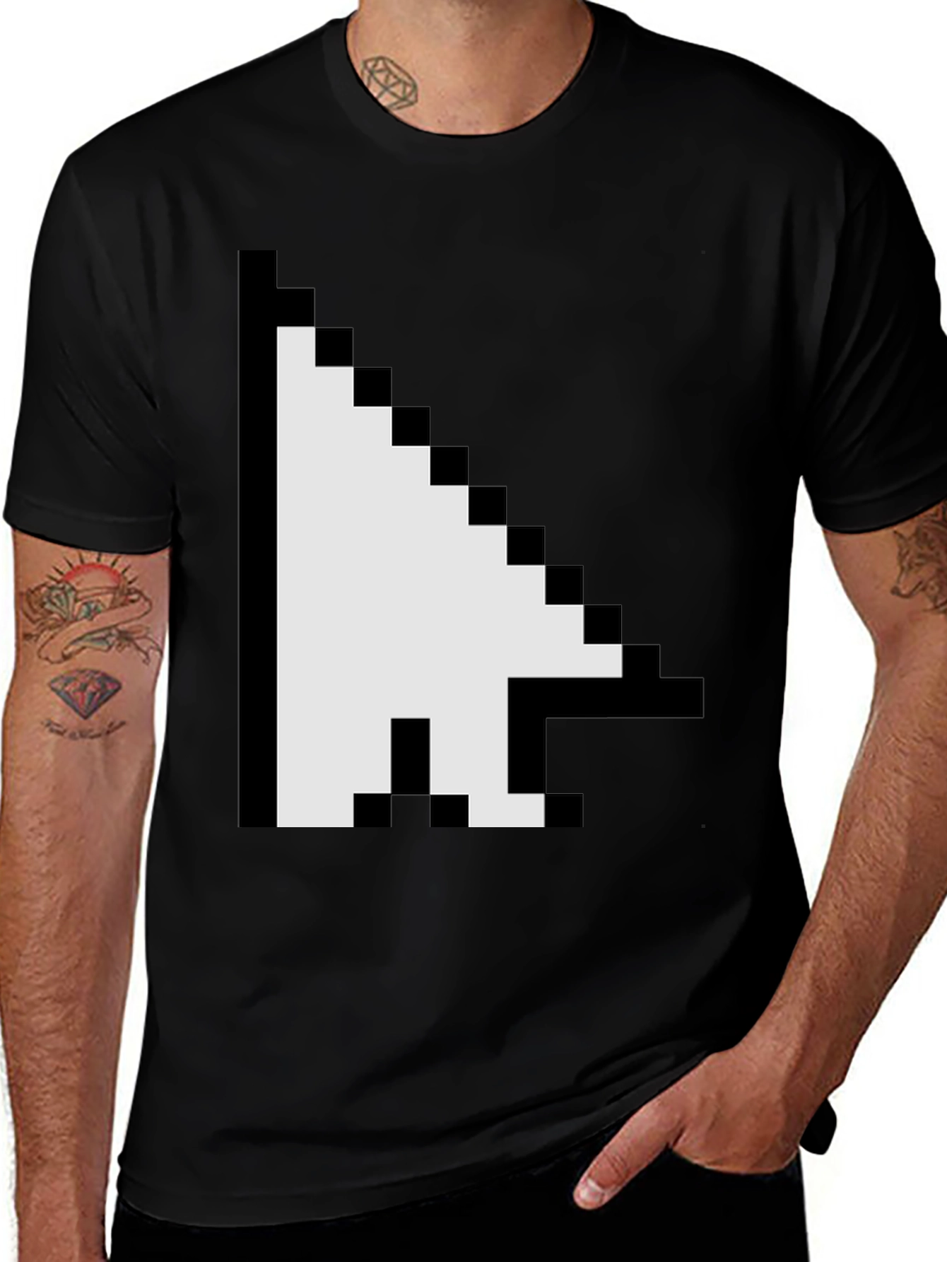 Pixel Cursor T-Shirt - Retro Gaming Apparel