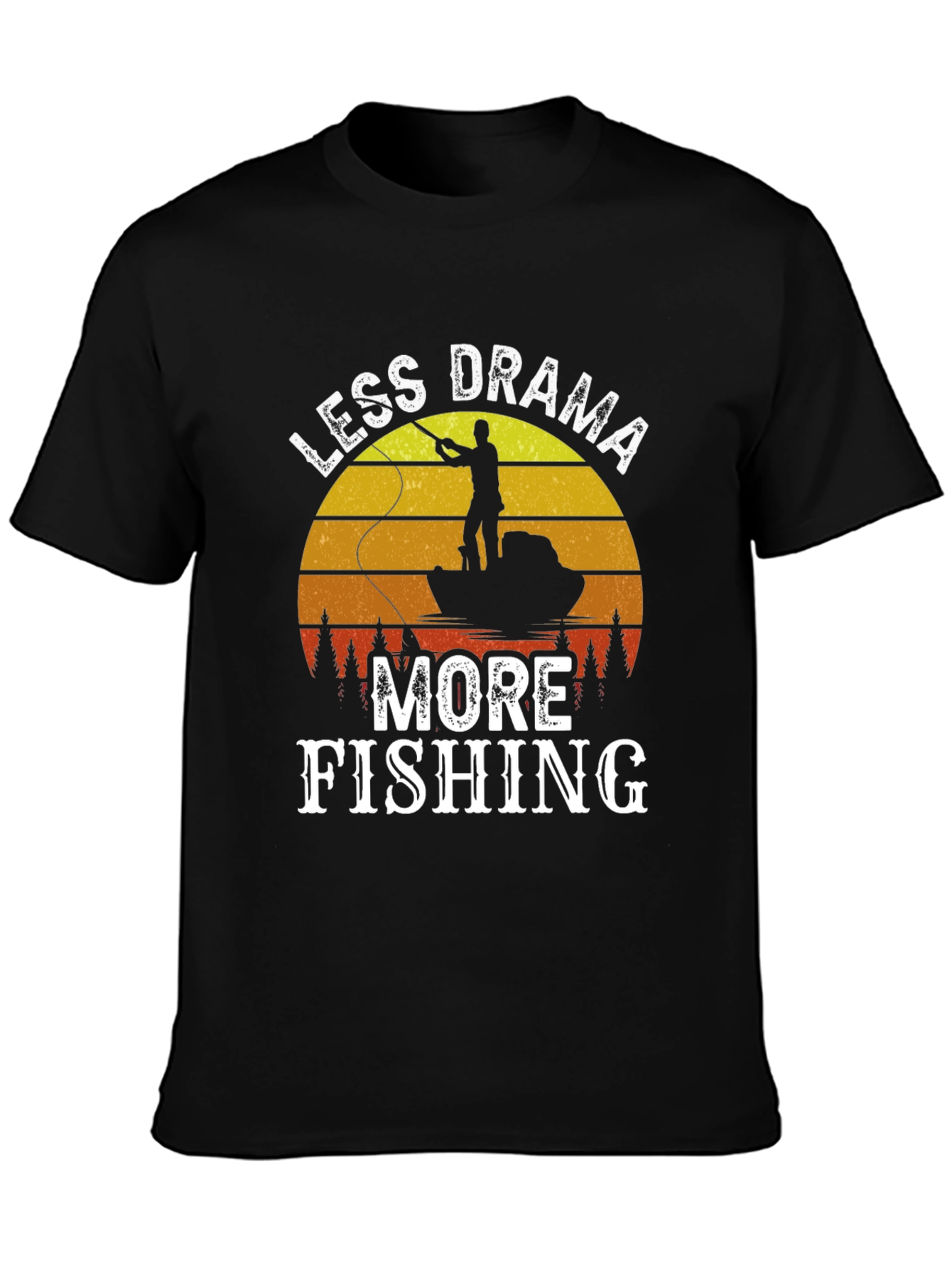 Less Drama More Fishing T-Shirt
