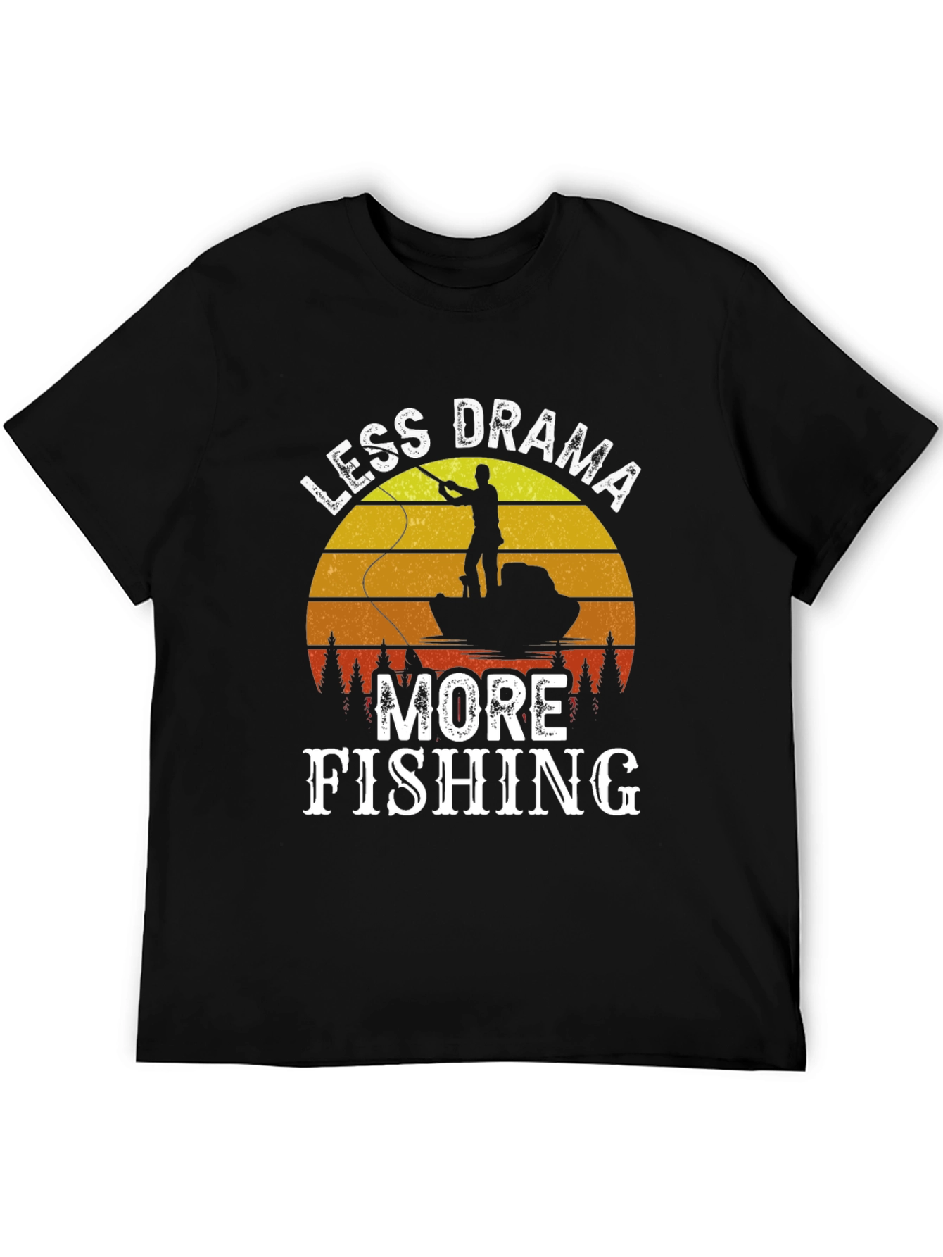 Less Drama More Fishing T-Shirt