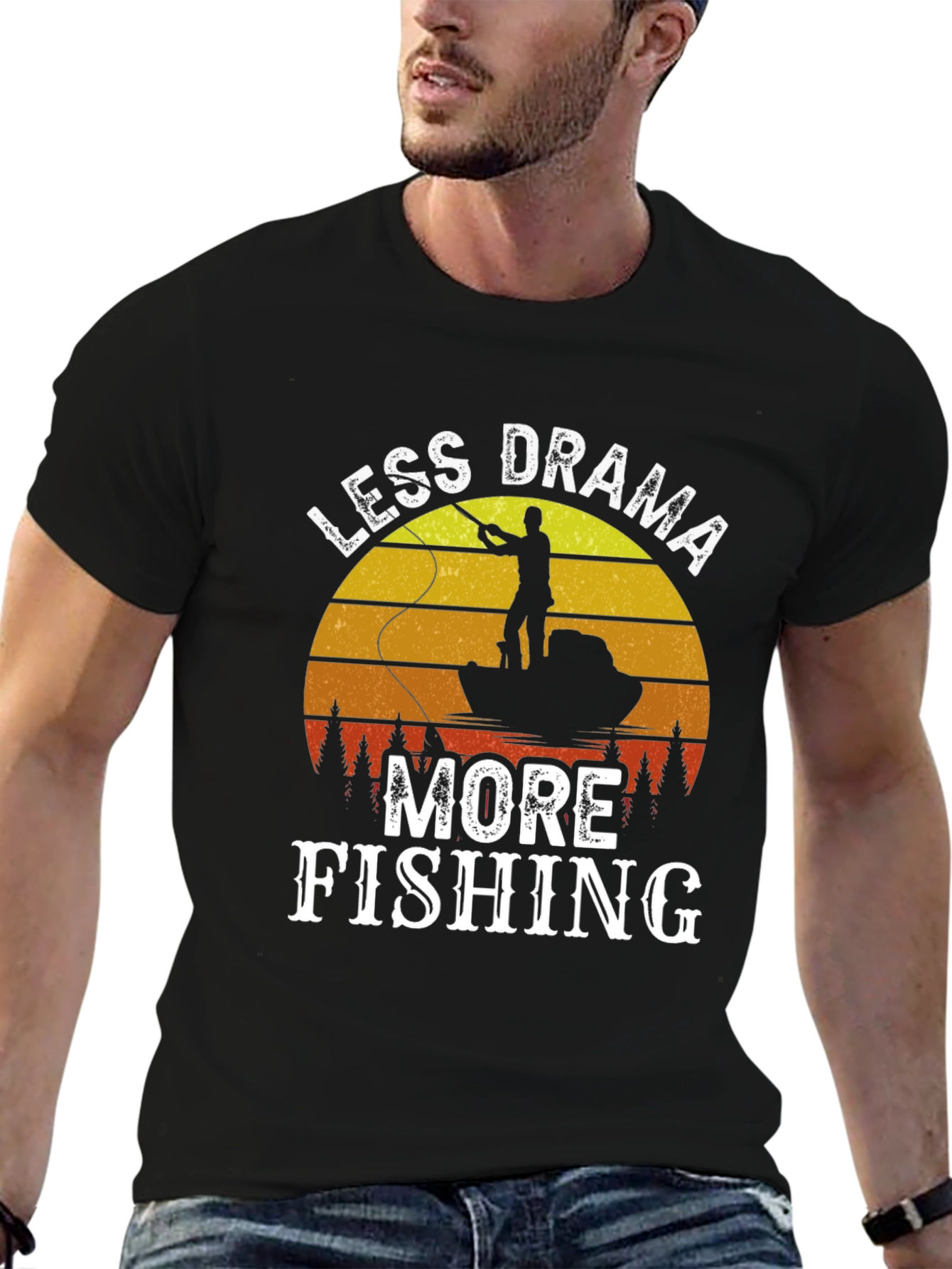 Less Drama More Fishing T-Shirt