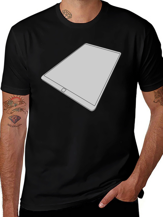 Tech Tablet Graphic Tee - Modern Minimalist Style