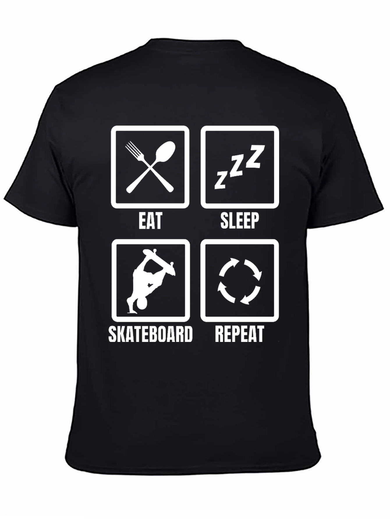 Eat Sleep Skateboard Repeat T-Shirt