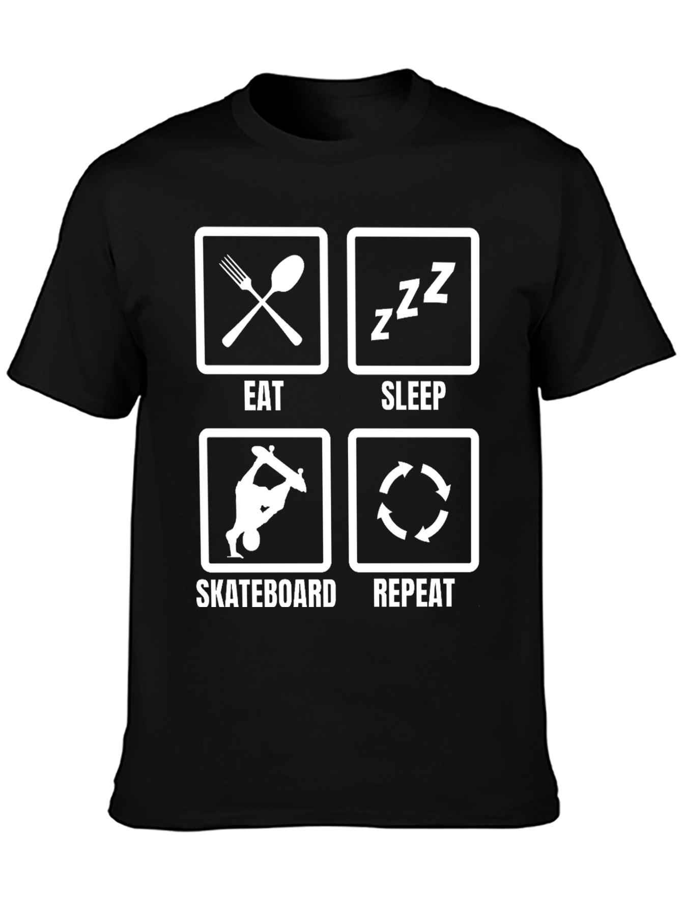 Eat Sleep Skateboard Repeat T-Shirt