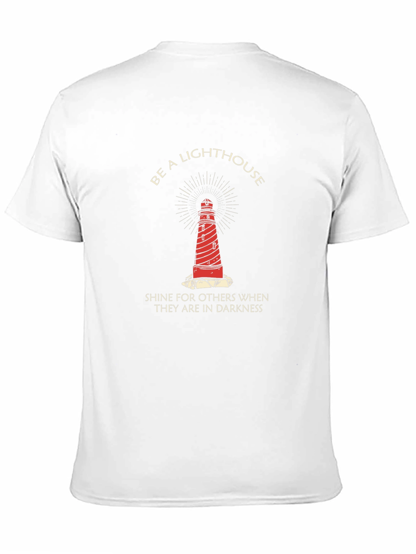 Be a Lighthouse Graphic T-Shirt - Motivational Tee