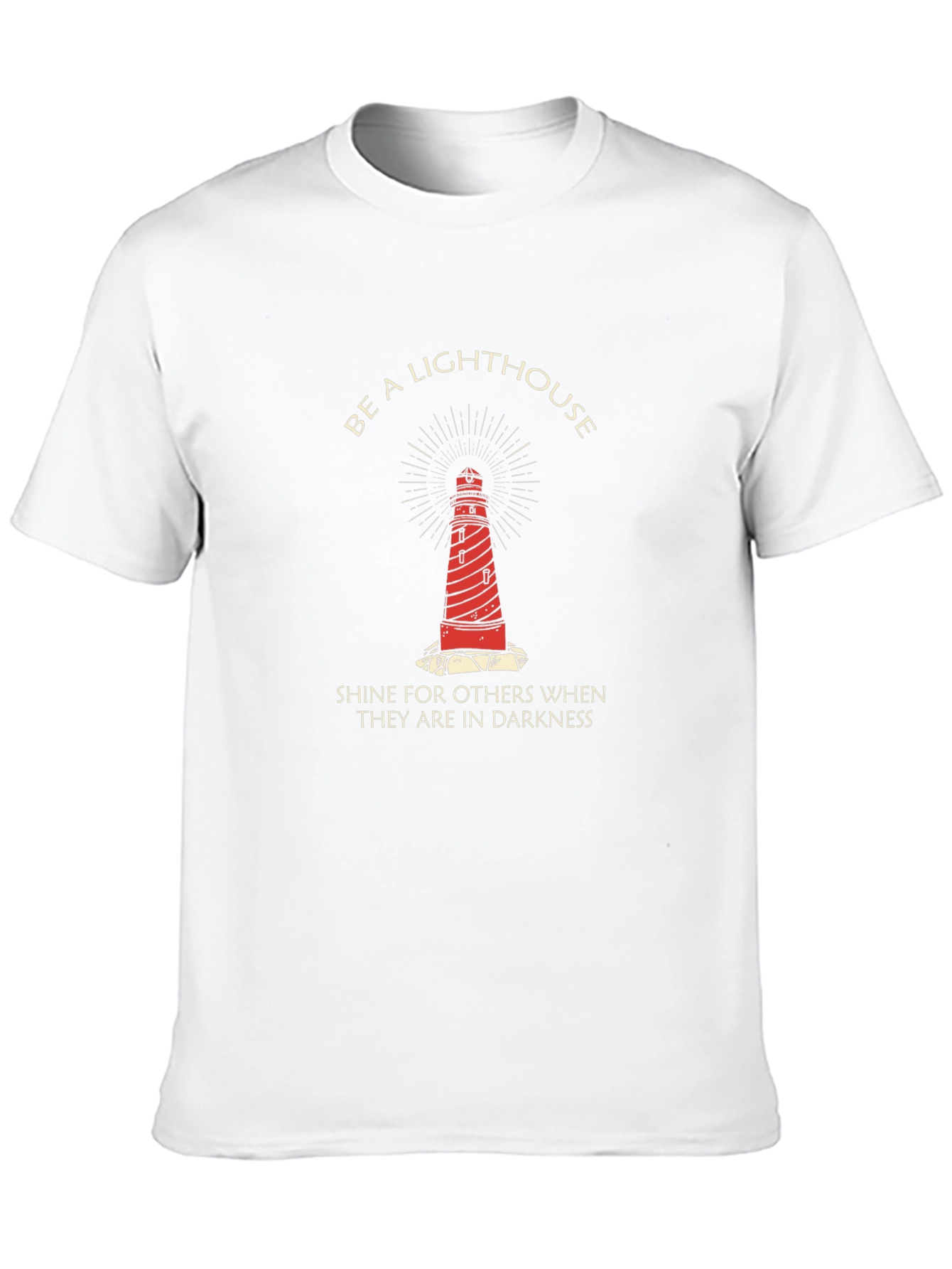Be a Lighthouse Graphic T-Shirt - Motivational Tee