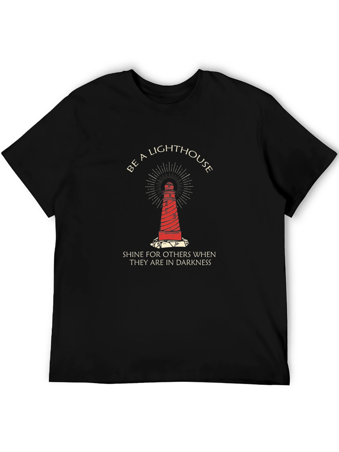Be a Lighthouse Graphic T-Shirt - Motivational Tee
