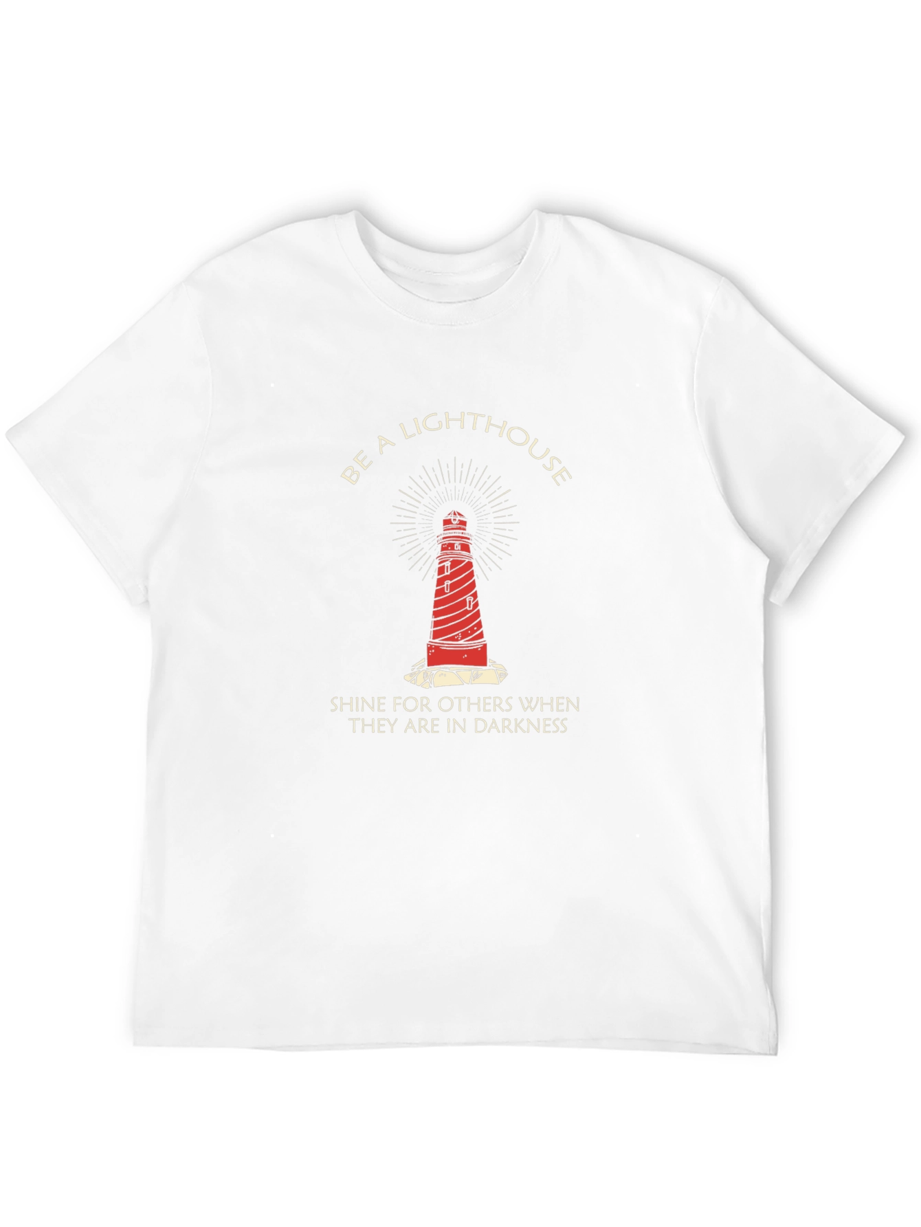 Be a Lighthouse Graphic T-Shirt - Motivational Tee