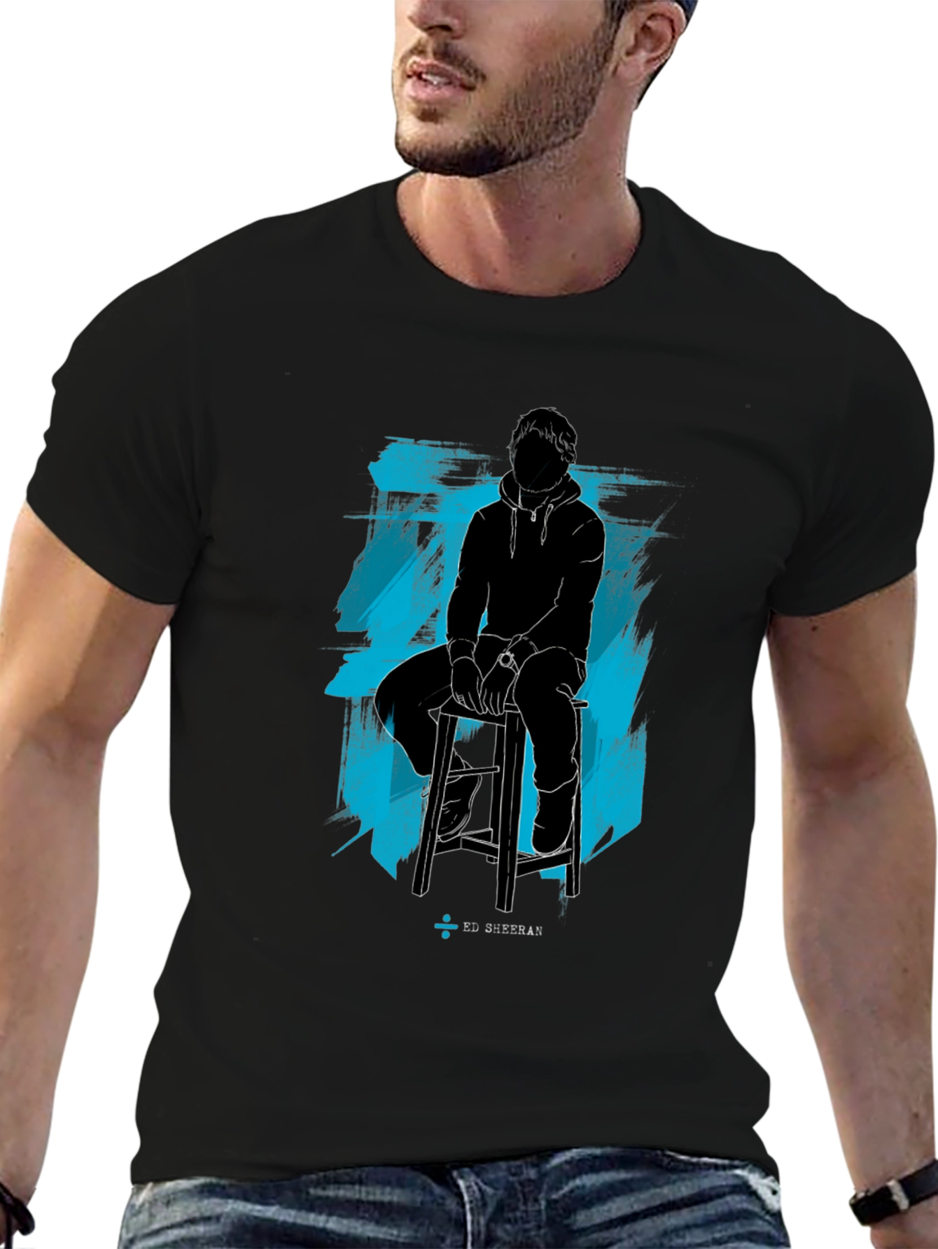Ed Sheeran Silhouette Graphic Tee - Black
