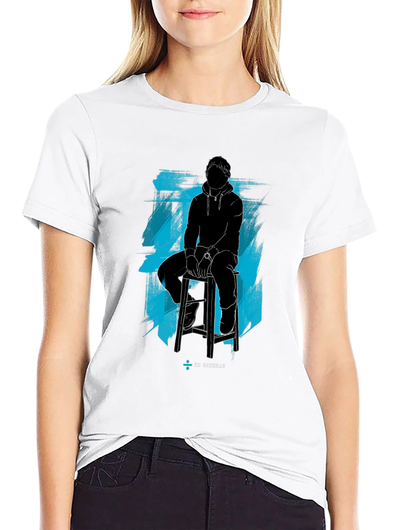 Ed Sheeran Silhouette Graphic Tee - Black