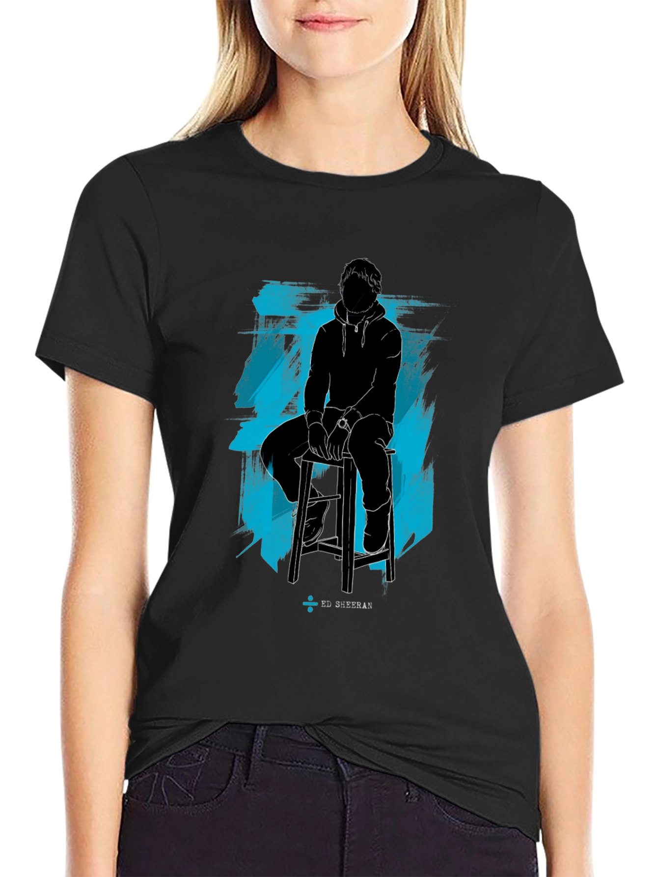 Ed Sheeran Silhouette Graphic Tee - Black