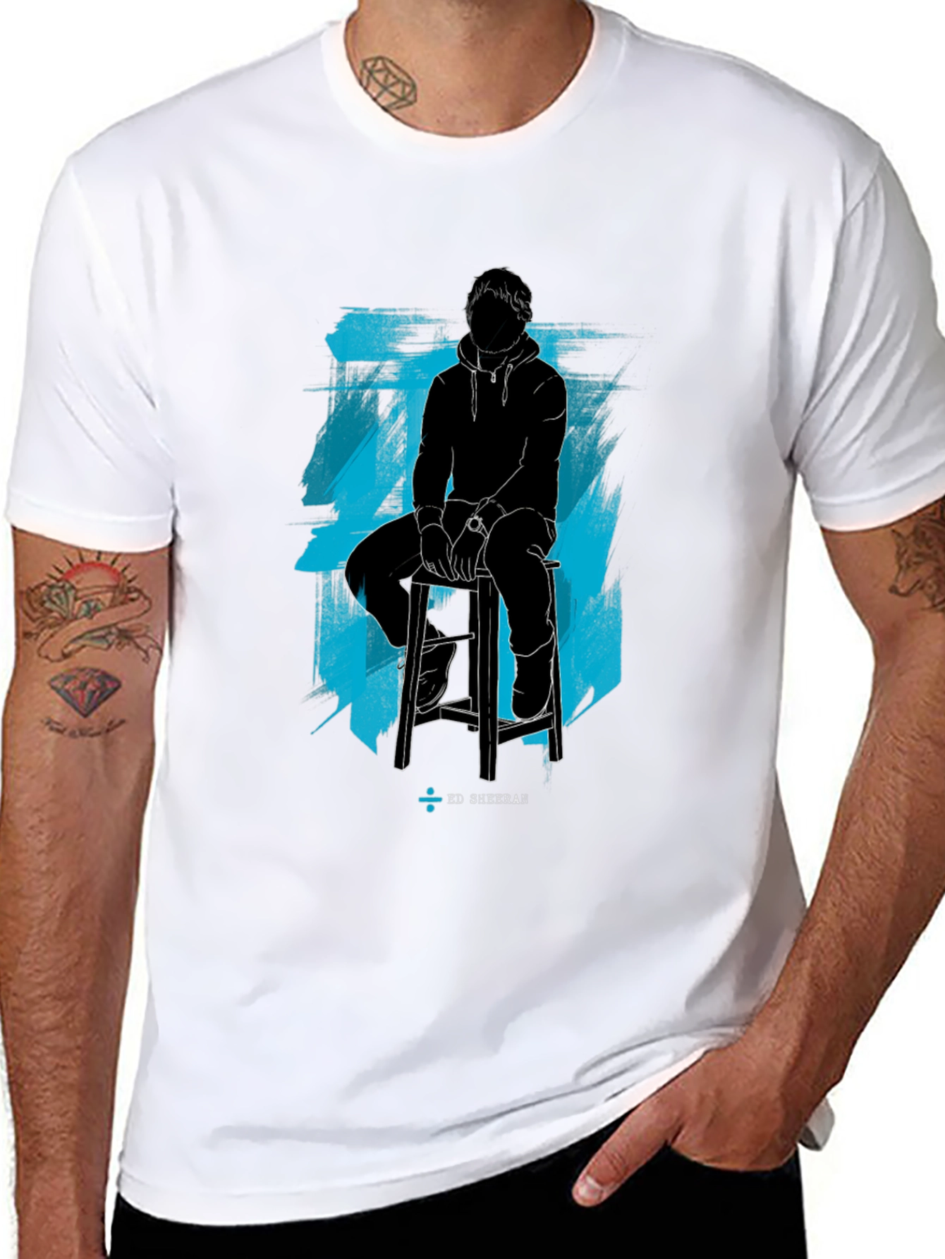 Ed Sheeran Silhouette Graphic Tee - Black