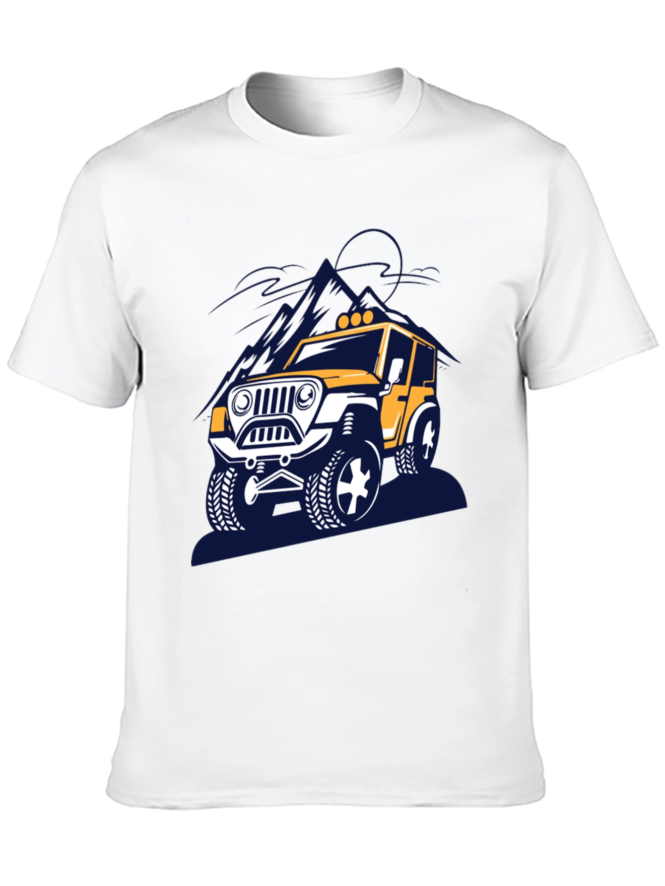 Off-Road Adventure T-Shirt - Yellow Jeep Design