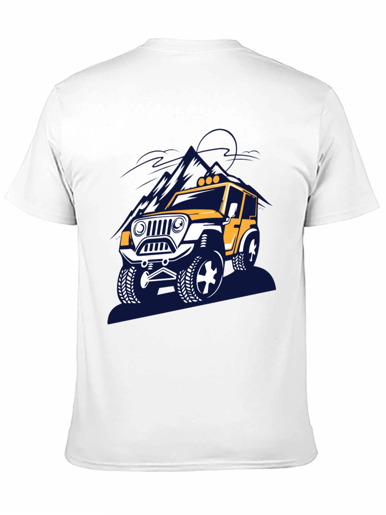 Off-Road Adventure T-Shirt - Yellow Jeep Design