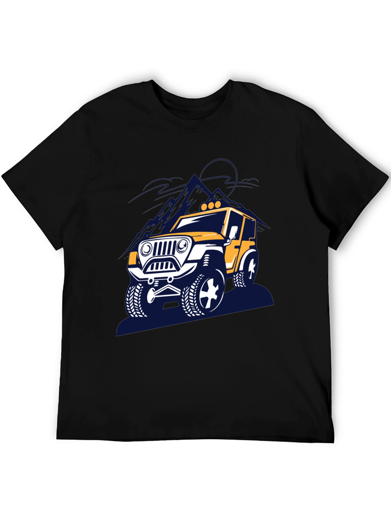 Off-Road Adventure T-Shirt - Yellow Jeep Design