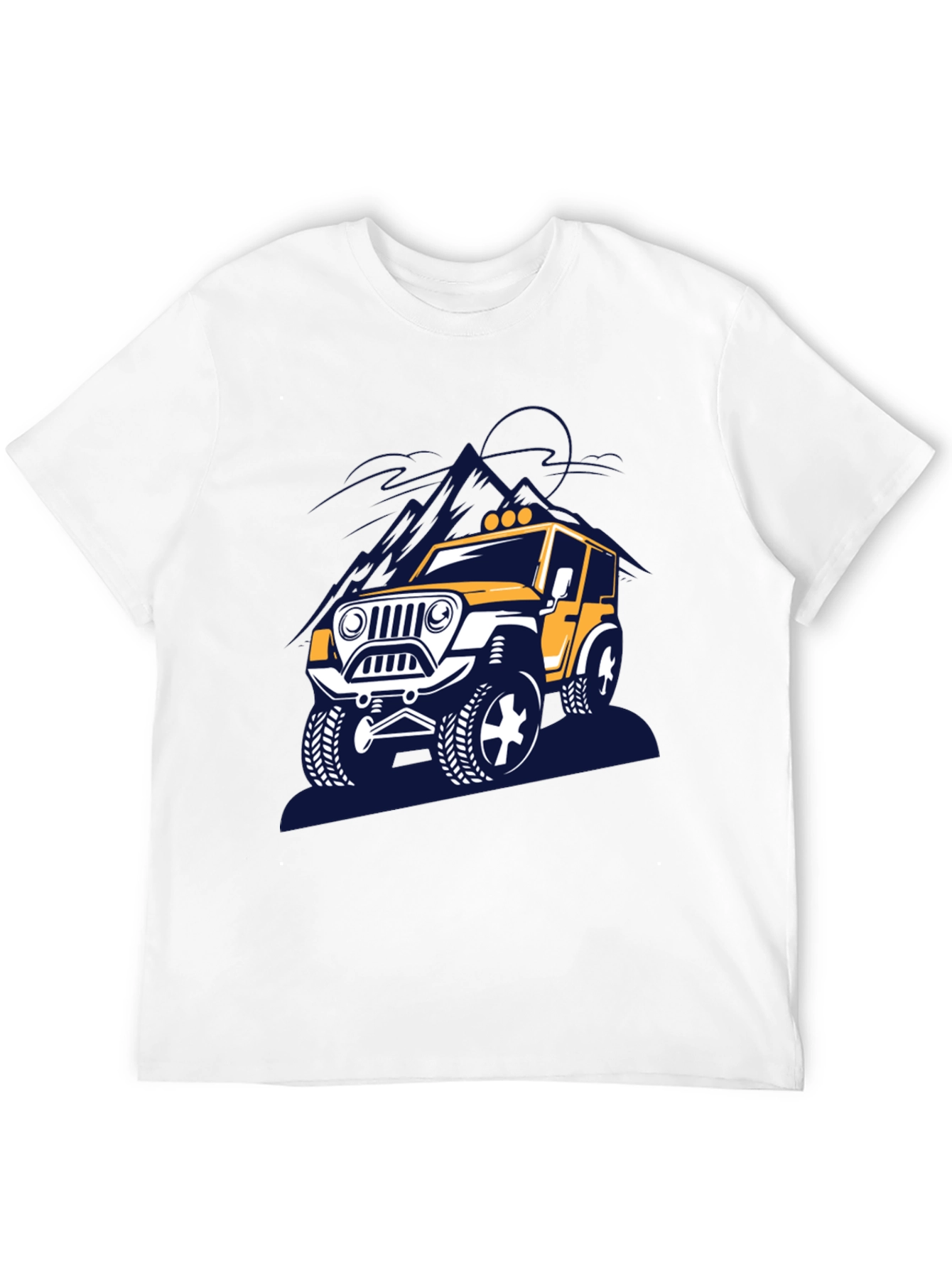 Off-Road Adventure T-Shirt - Yellow Jeep Design