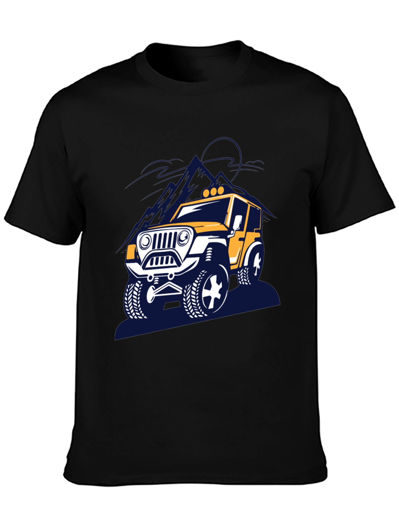 Off-Road Adventure T-Shirt - Yellow Jeep Design