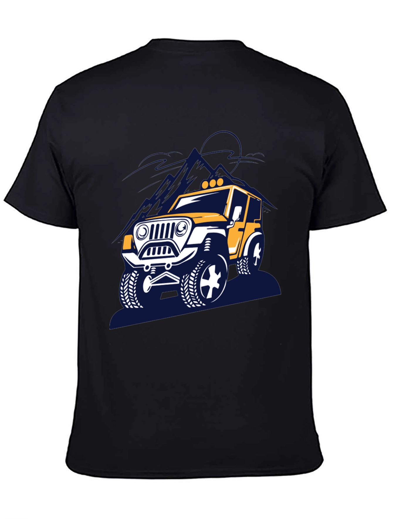 Off-Road Adventure T-Shirt - Yellow Jeep Design
