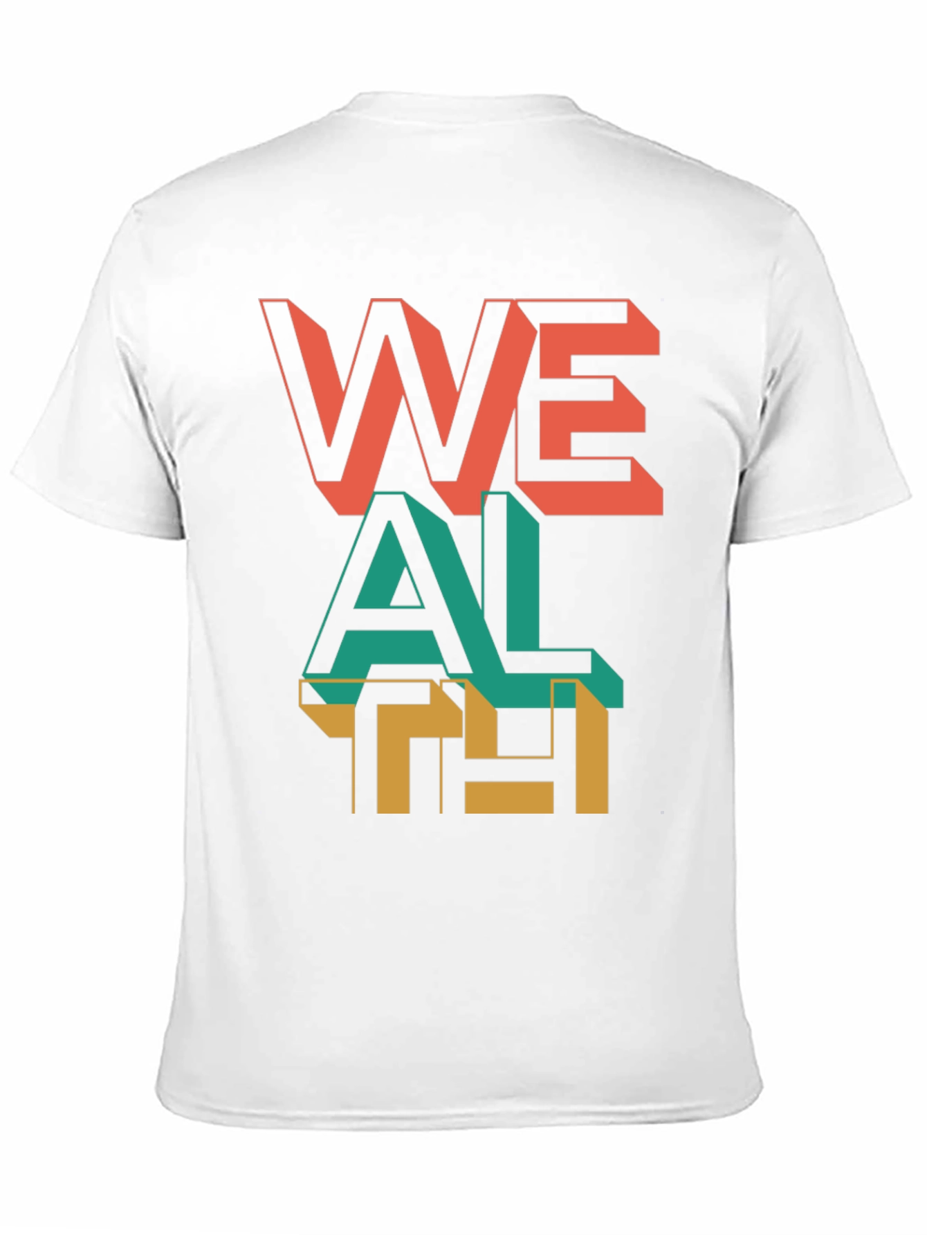 Trendy Wealth Graphic Print Black T-Shirt