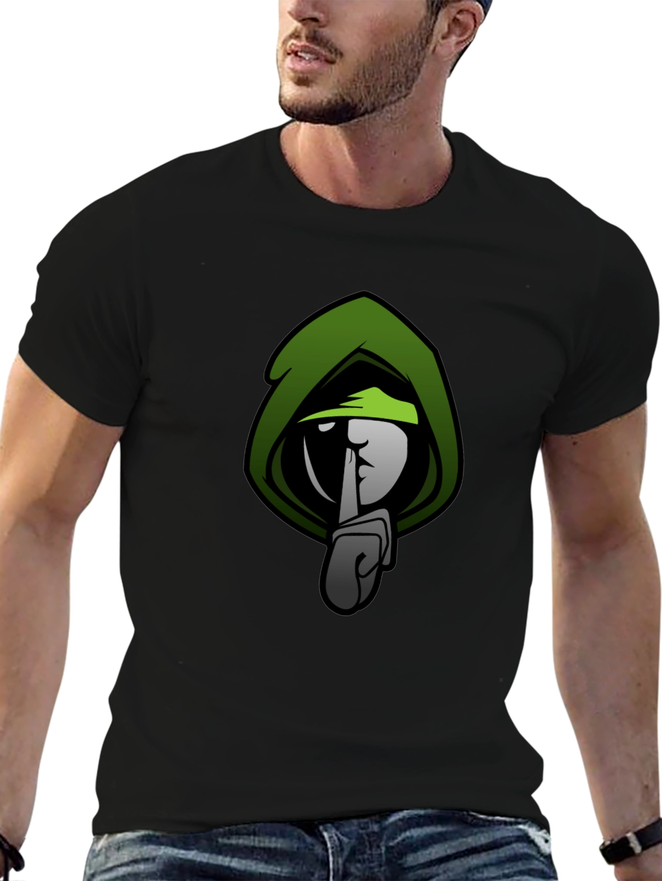 Stealth Mode Graphic T-Shirt - Green & Black