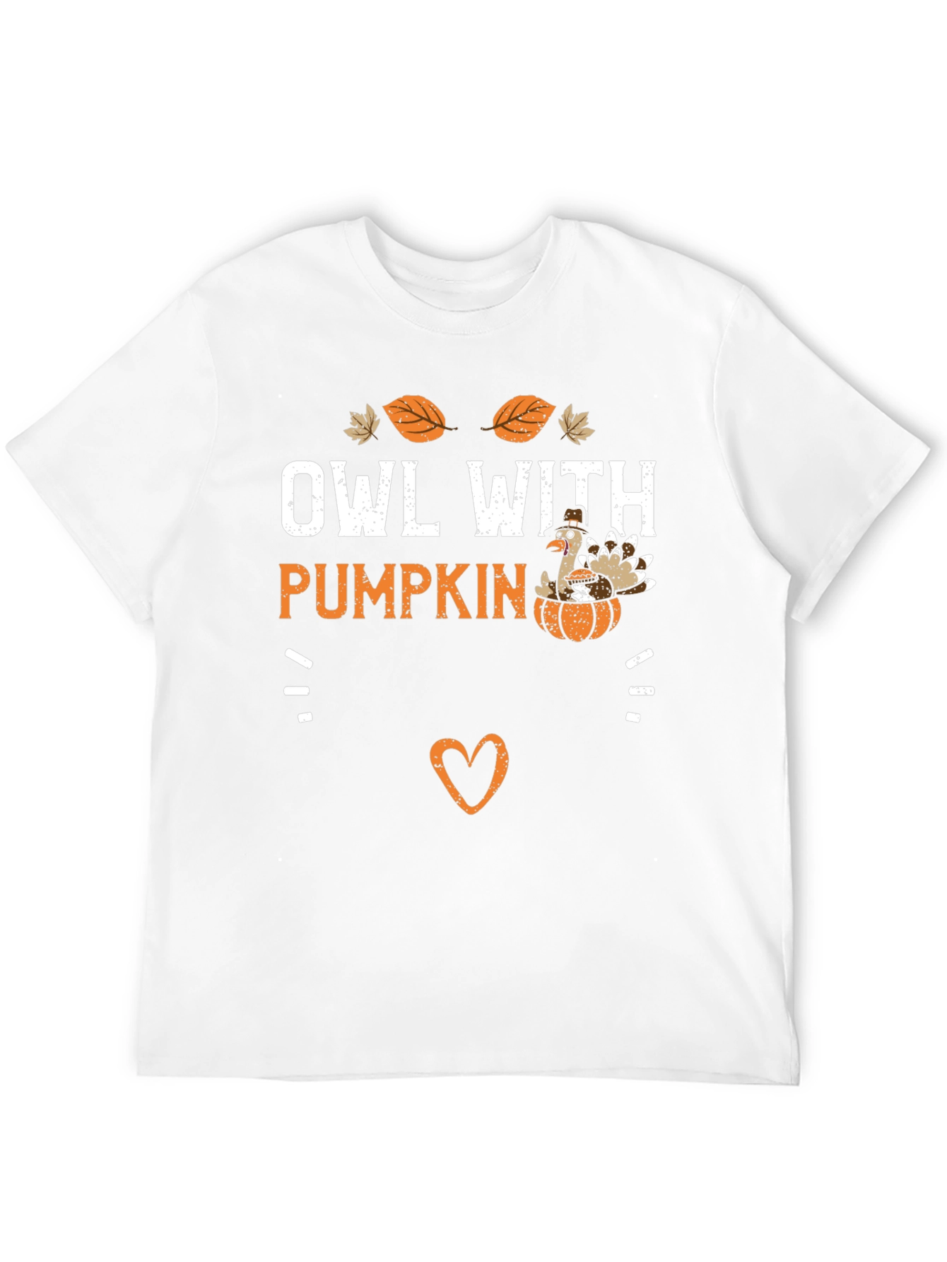 Owl With Pumpkin Thanksgiving Graphic T-Shirt