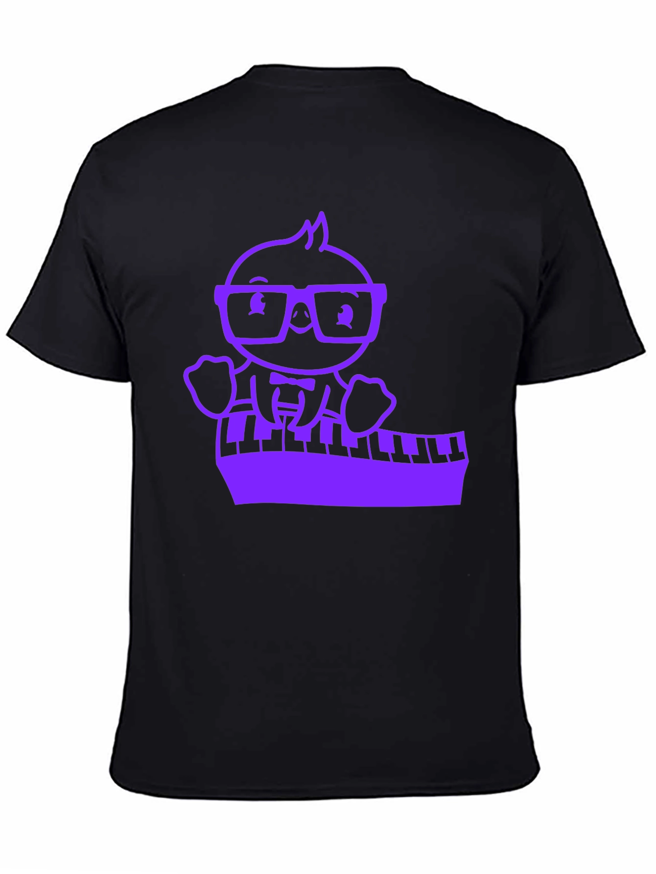 Piano Playing Cartoon Character T-Shirt