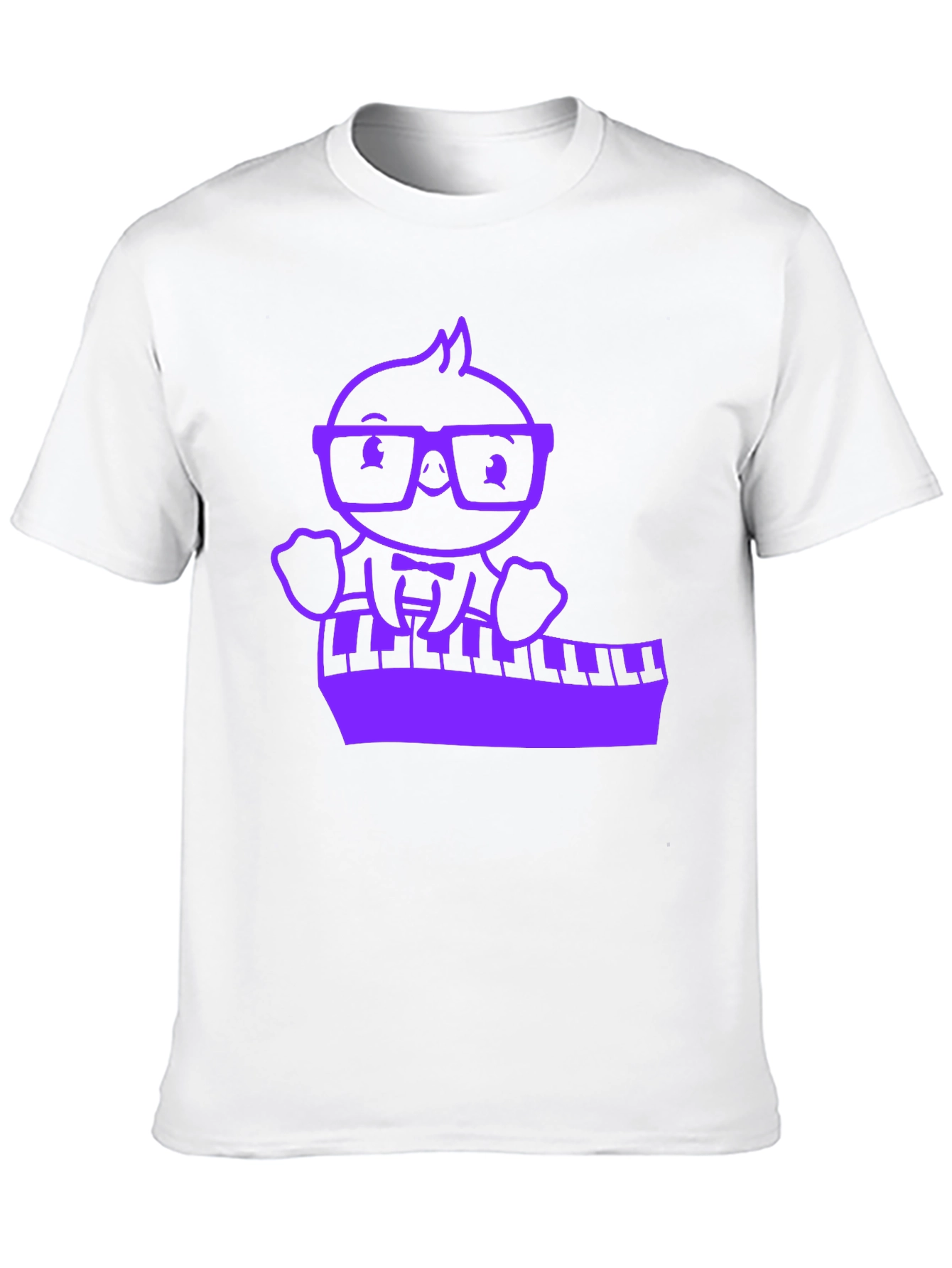 Piano Playing Cartoon Character T-Shirt