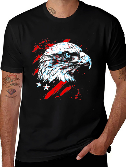 American Eagle Graphic Print Black T-Shirt