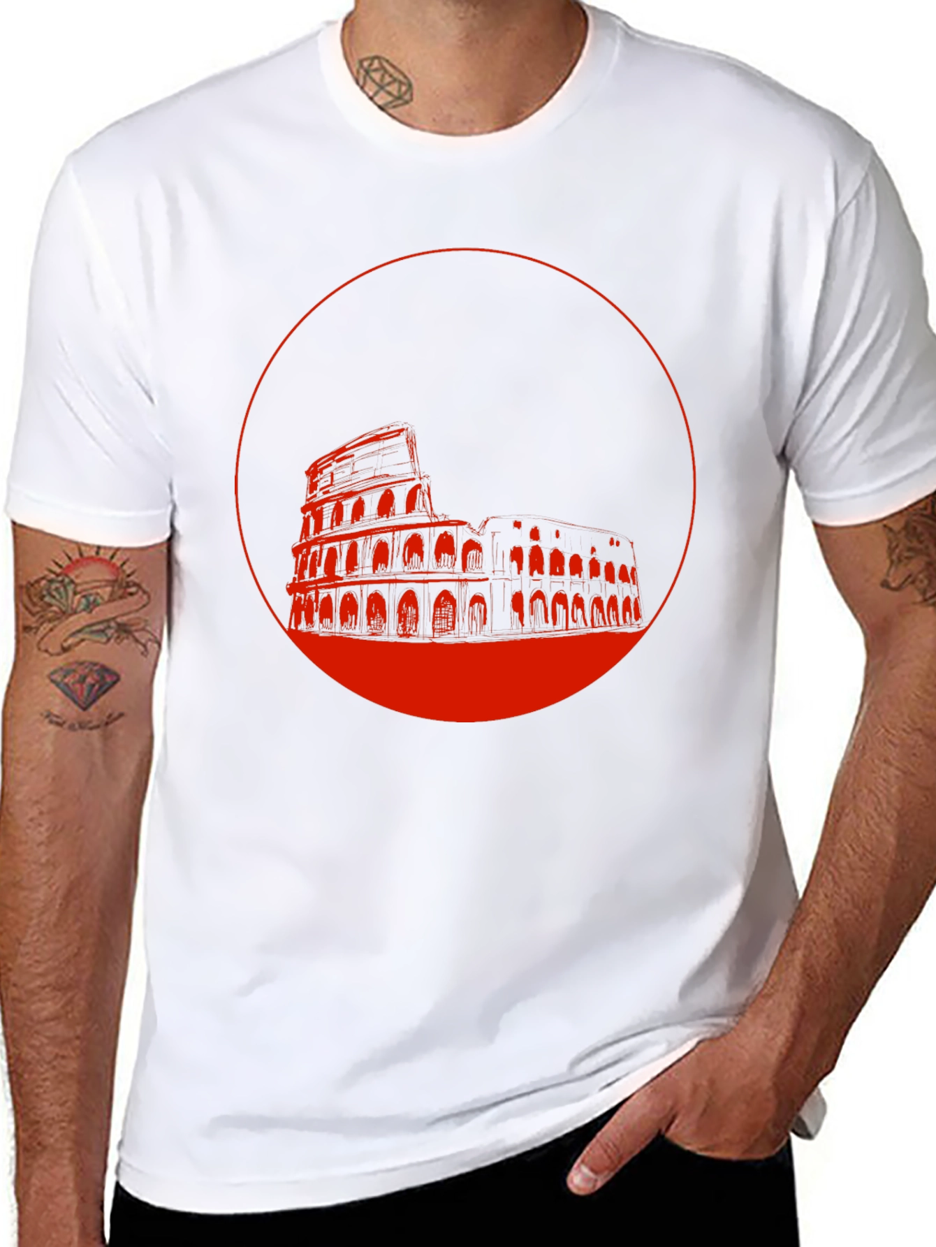 Colosseum Graphic Tee - Stylish Black T-Shirt