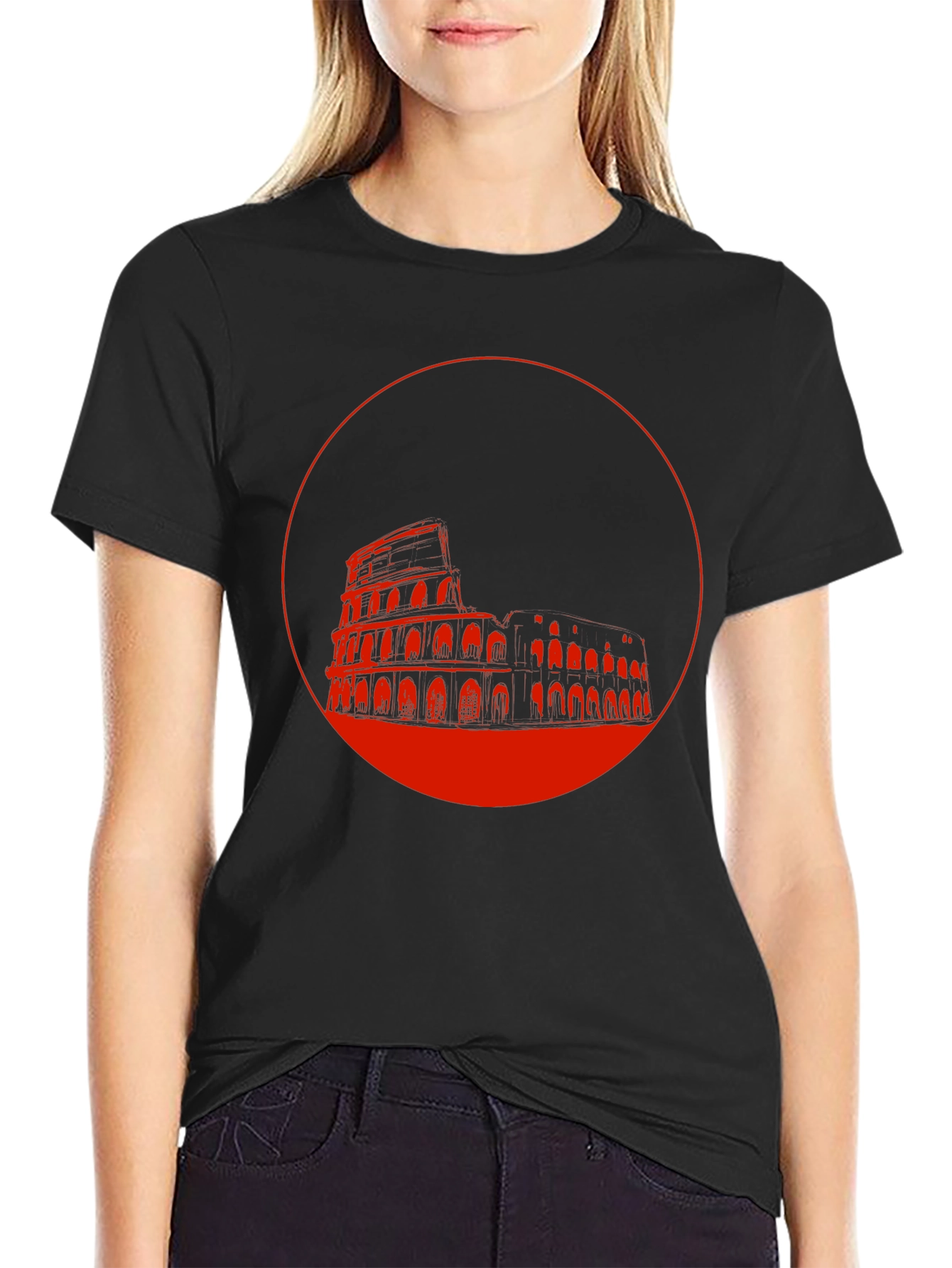 Colosseum Graphic Tee - Stylish Black T-Shirt