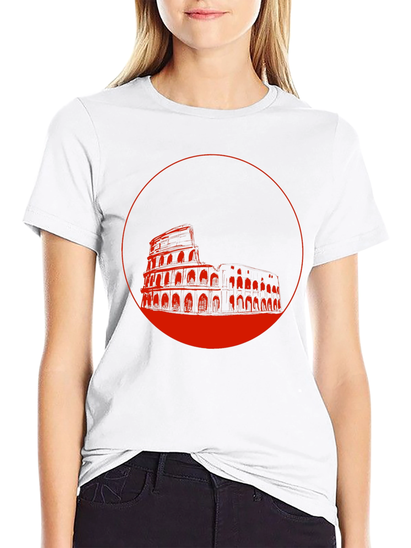 Colosseum Graphic Tee - Stylish Black T-Shirt