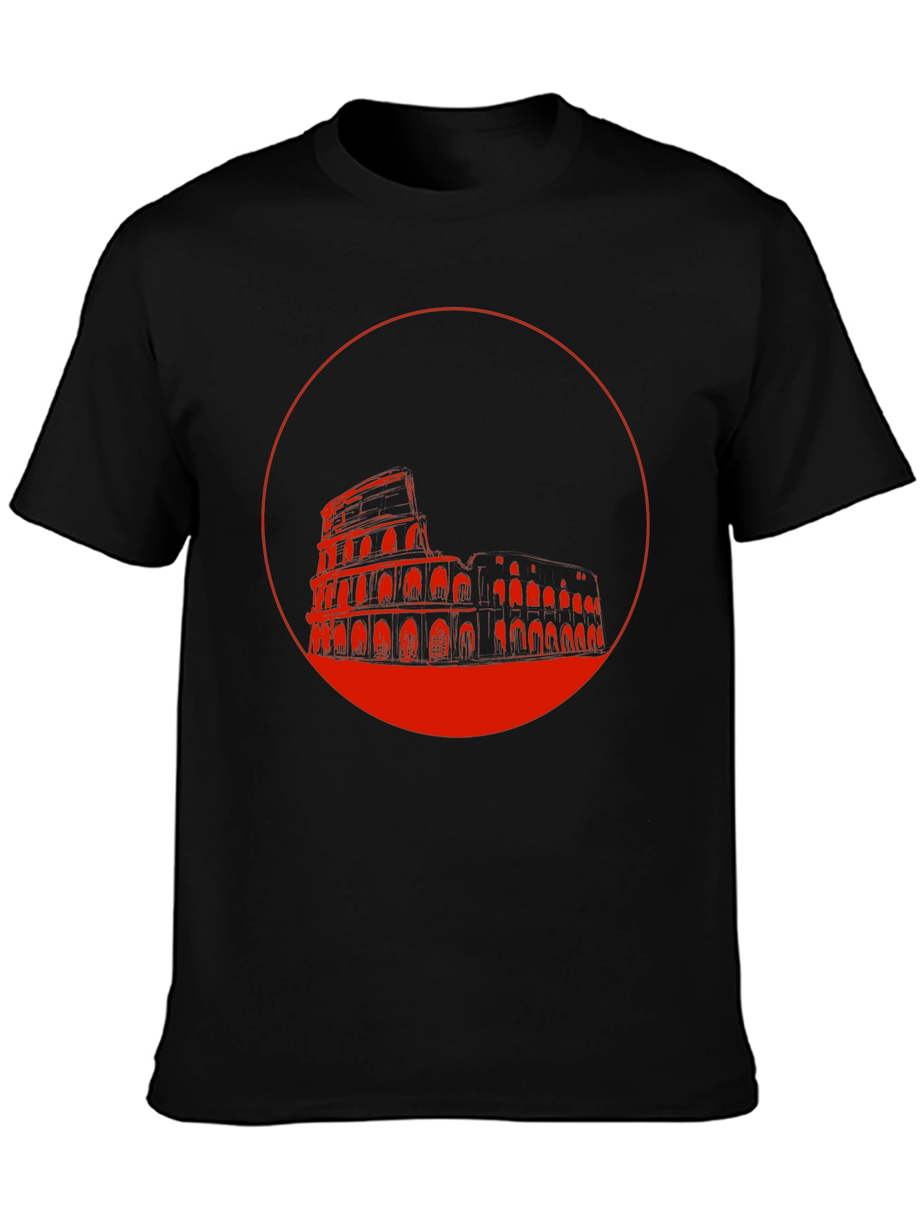 Colosseum Graphic Tee - Stylish Black T-Shirt