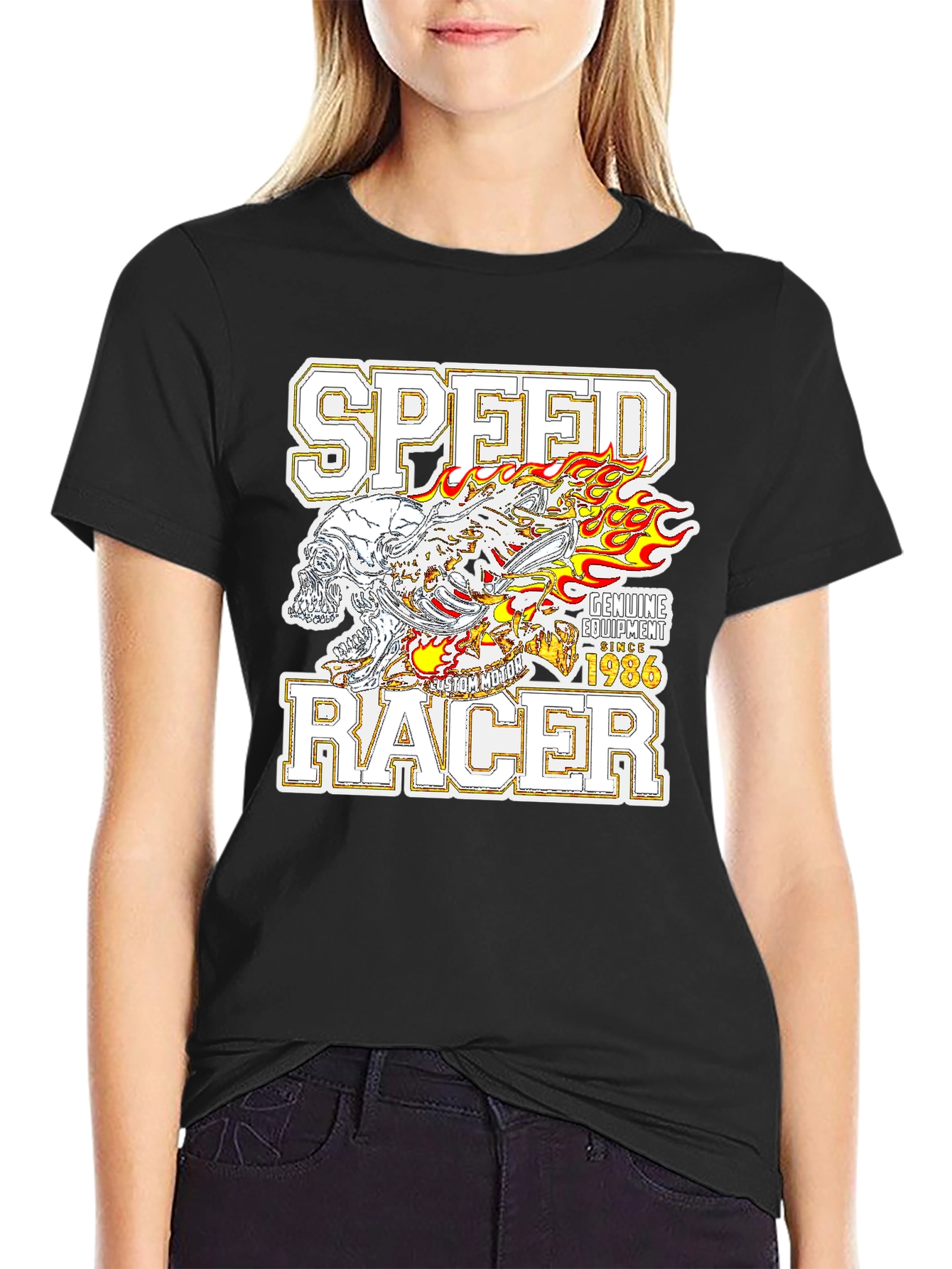 Speed Racer Graphic T-Shirt - Black