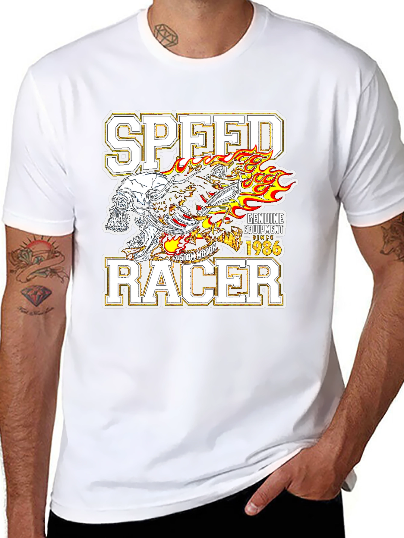 Speed Racer Graphic T-Shirt - Black