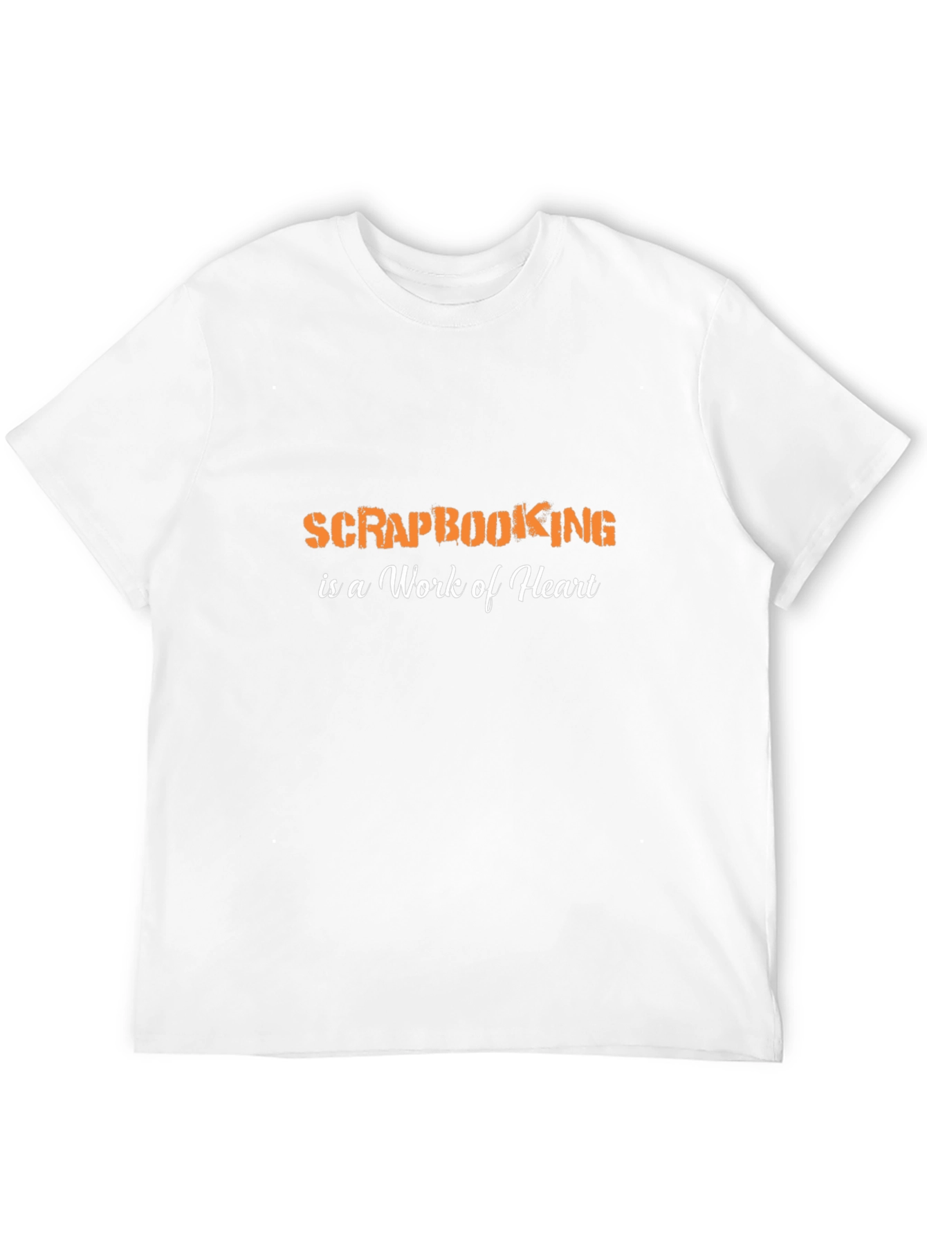 Scrapbooking is a Work of Heart Black T-Shirt